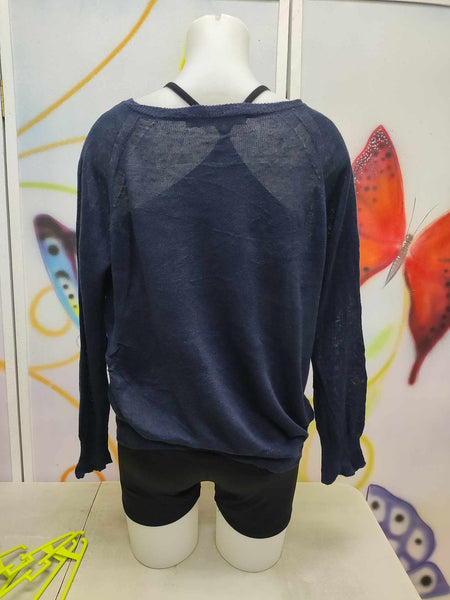 Preloved Navy Blue pullover sweater