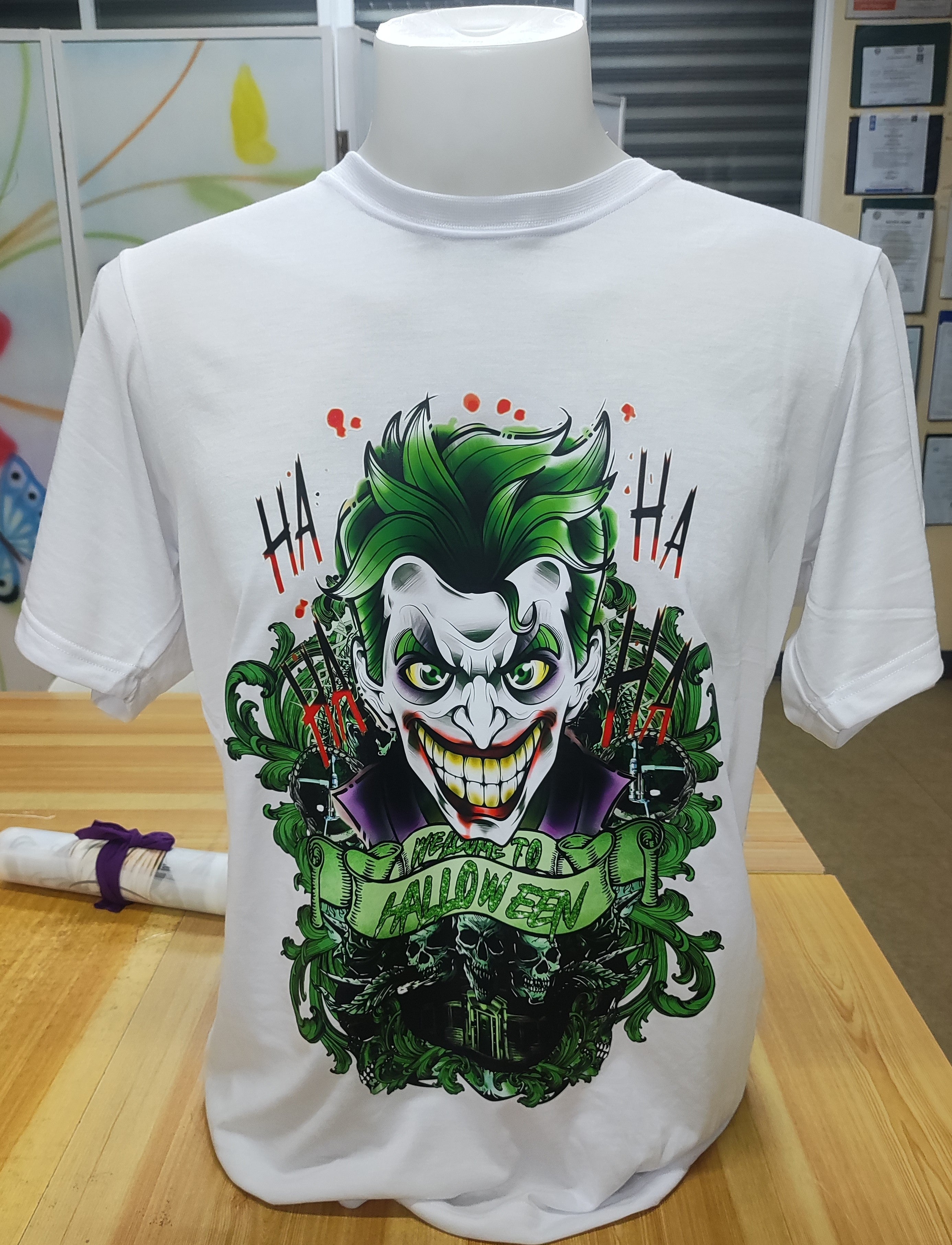 Joker Halloween Graphic Cotton Tee (Large)