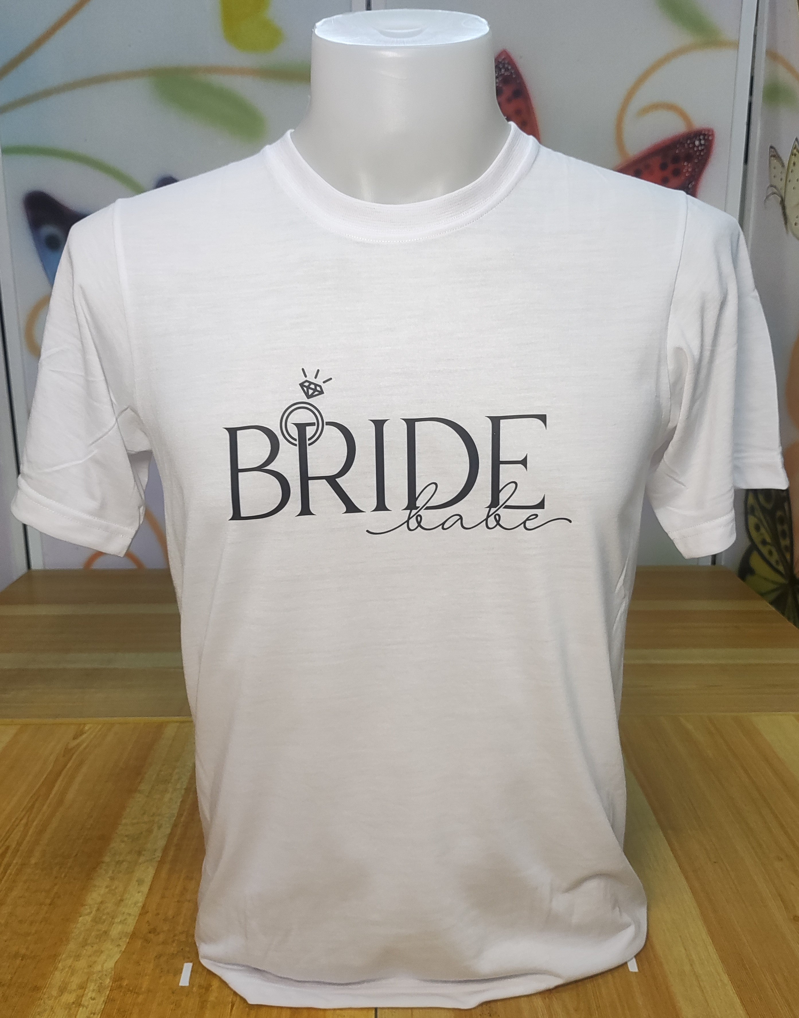 Bride Babe Graphic Cotton T-shirt (Small)