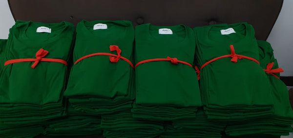 Plain T-Shirt Cotton Jersey Forest Green