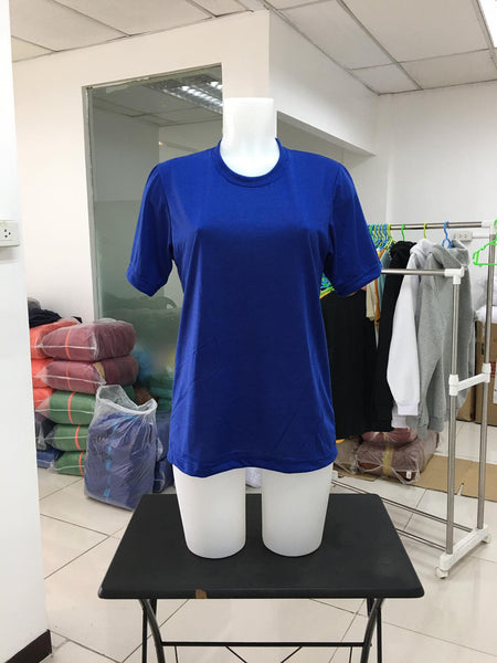 Plain T-Shirt Cotton Jersey Blue