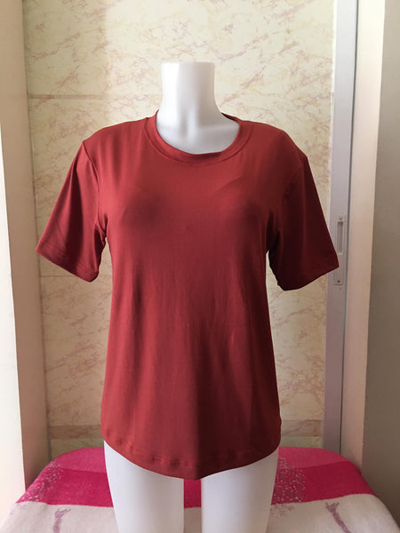 Plain T-Shirt Cotton Spandex Clay