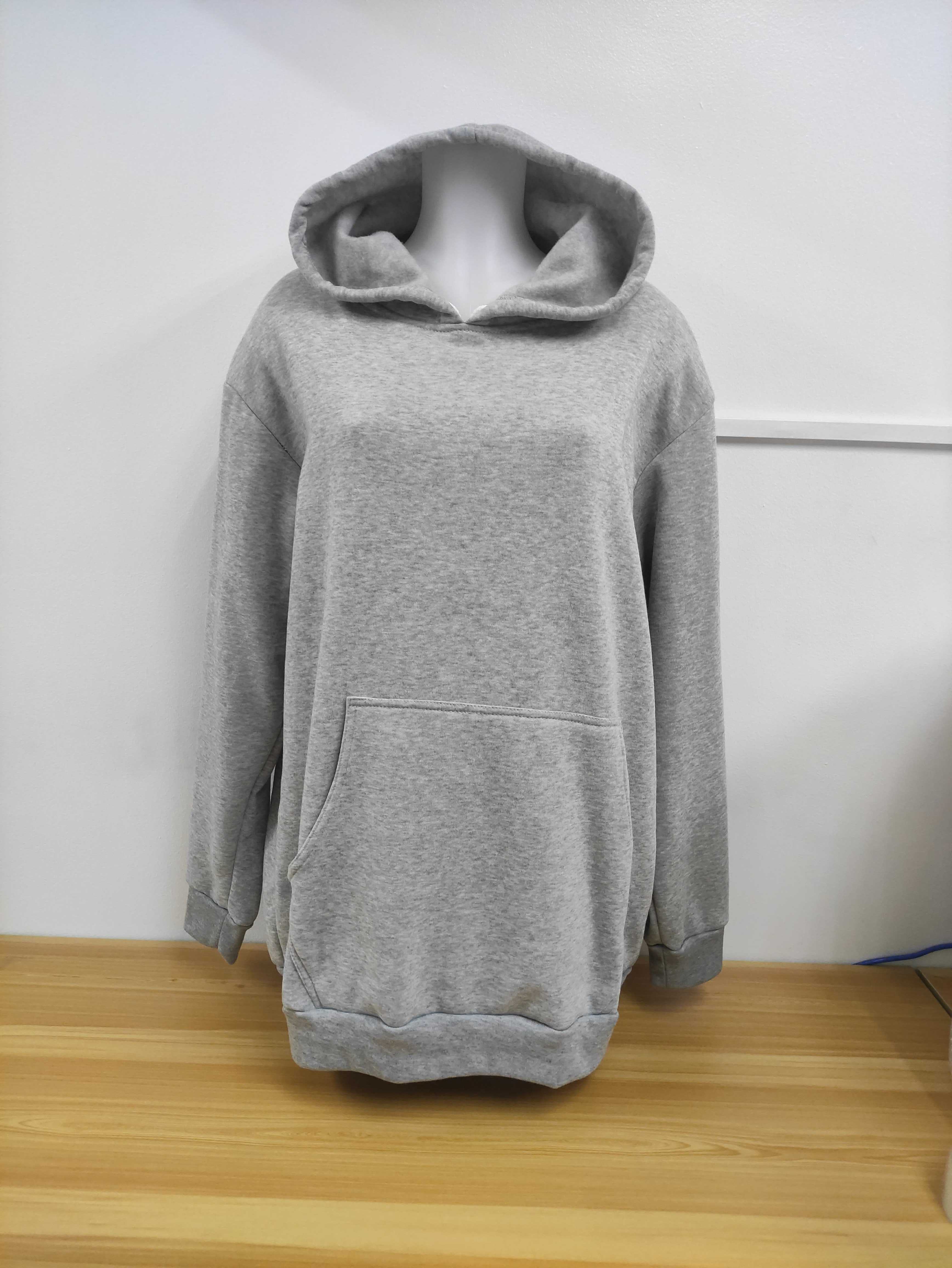 Cotton Brush Hoodie Jacket Light Gray
