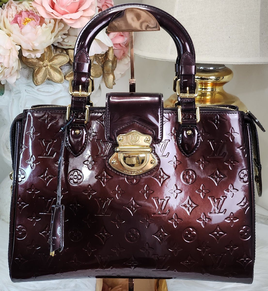 Melrose patent leather handbag Louis Vuitton Purple in Patent leather -  37561289