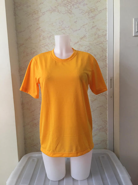 Plain T-Shirt Cotton Jersey Mustard
