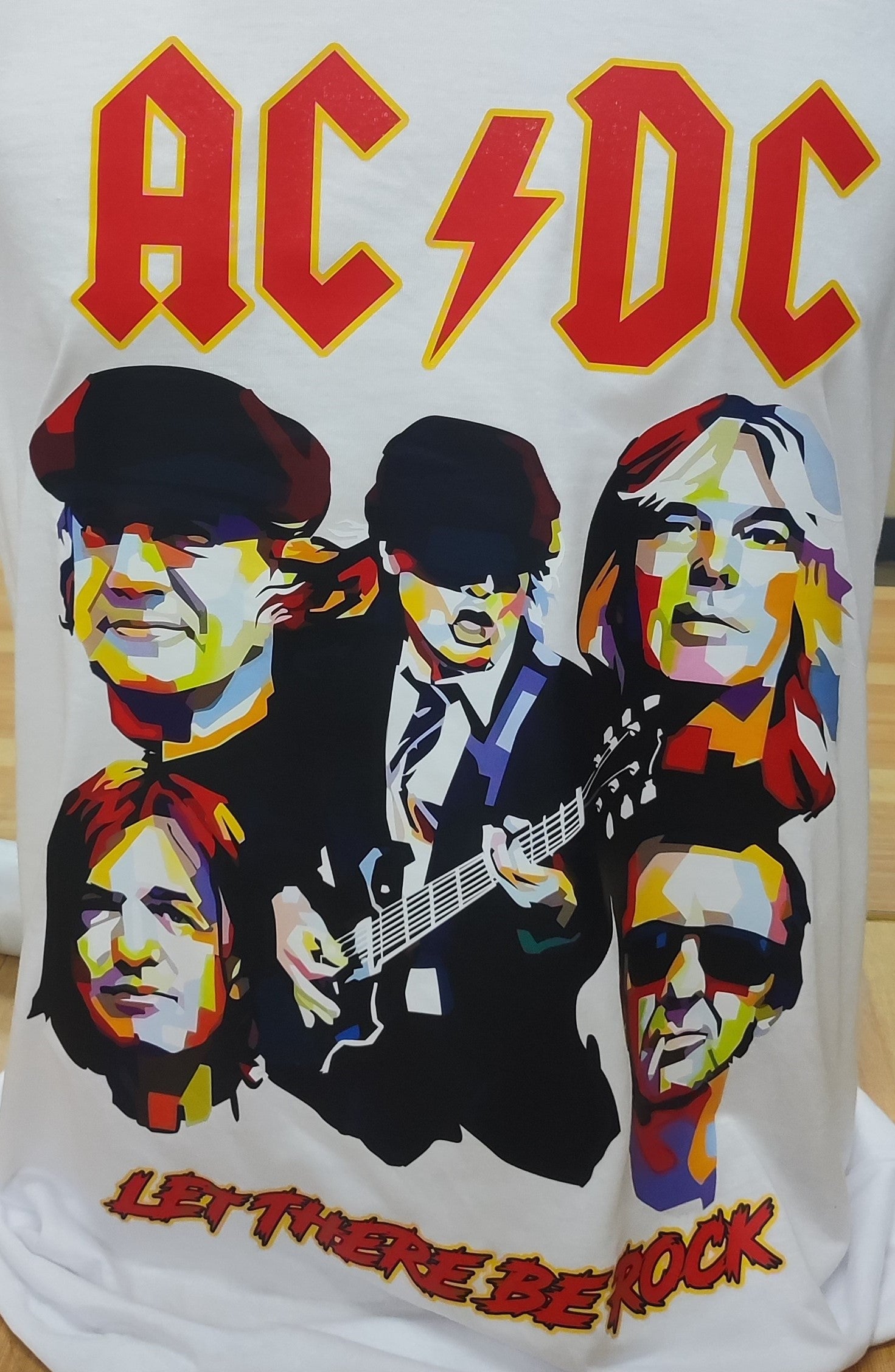 AC DC Graphic Cotton Tee (XL)