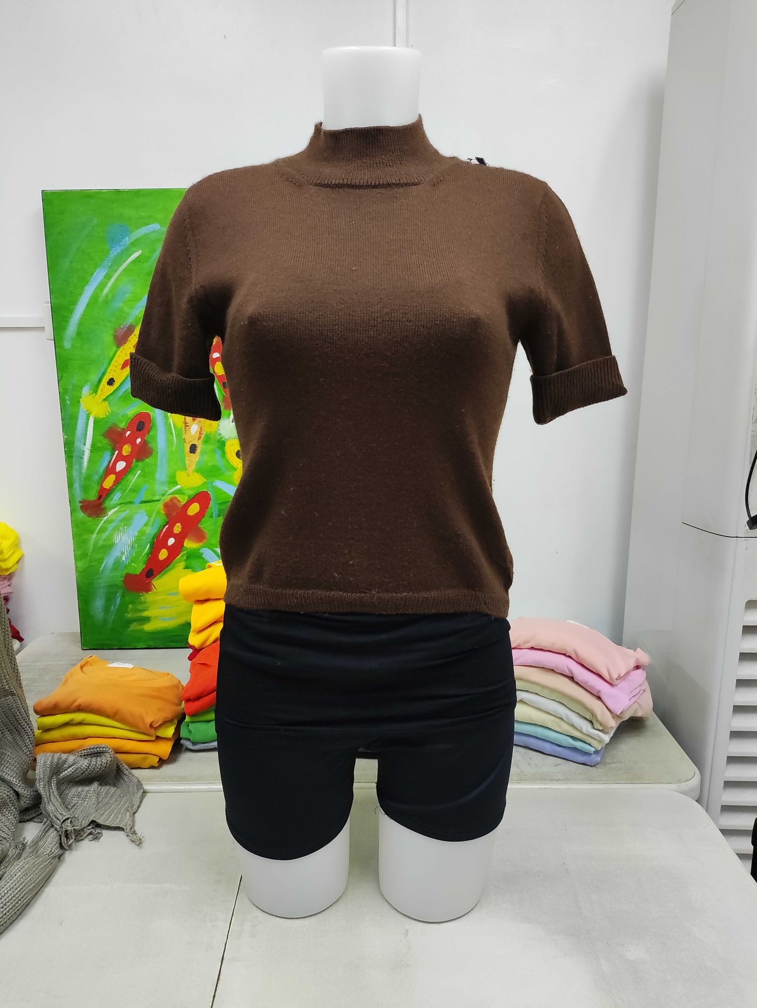 Preloved Brown Turtleneck Sweater