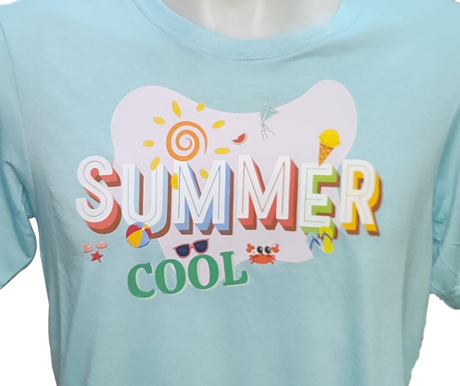 Summer Cool Graphic Cotton Tee (Large)