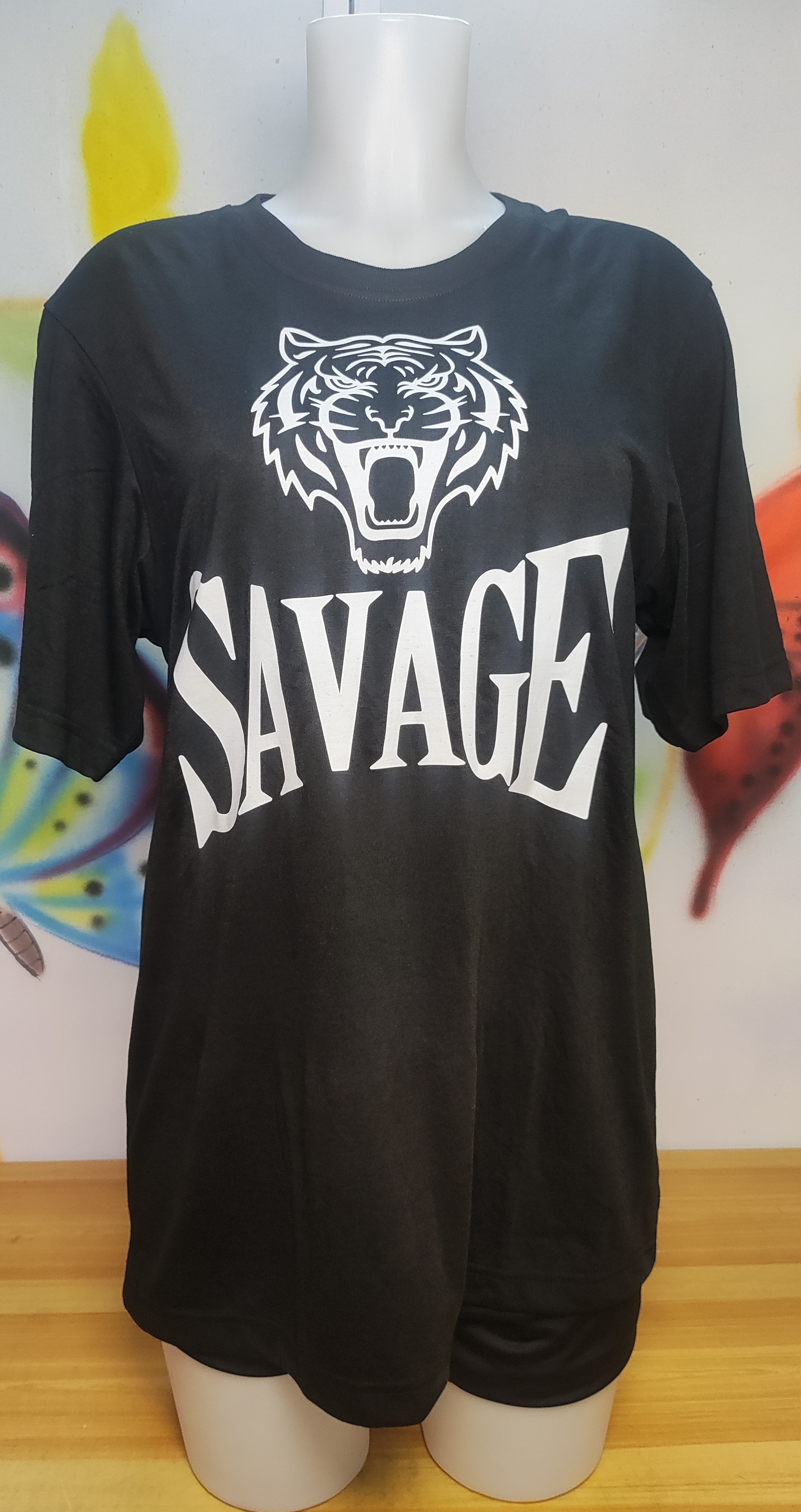 Savage Graphic Cotton Tee (Large)