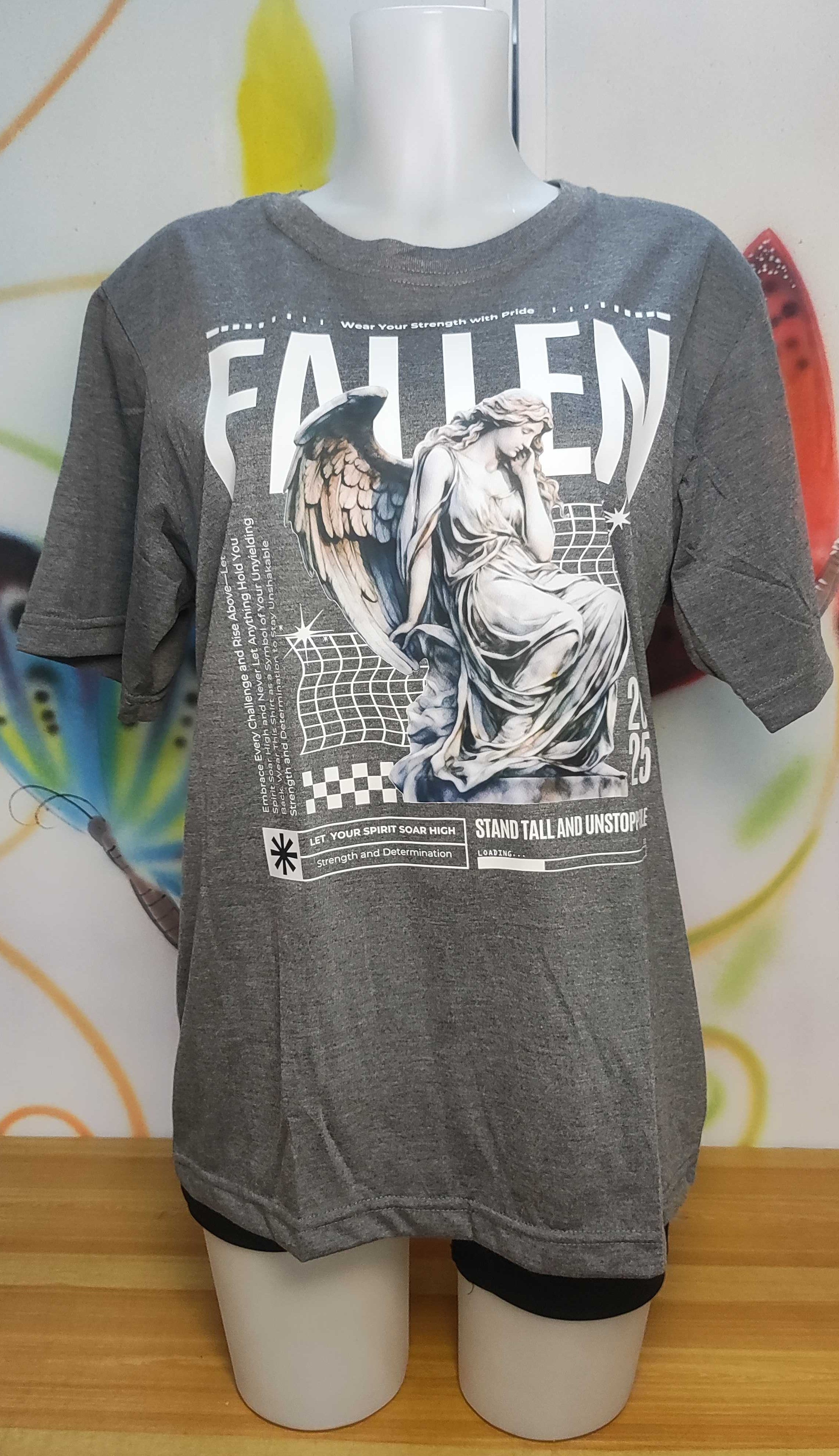 Fallen Graphic Cotton Tee (Large)