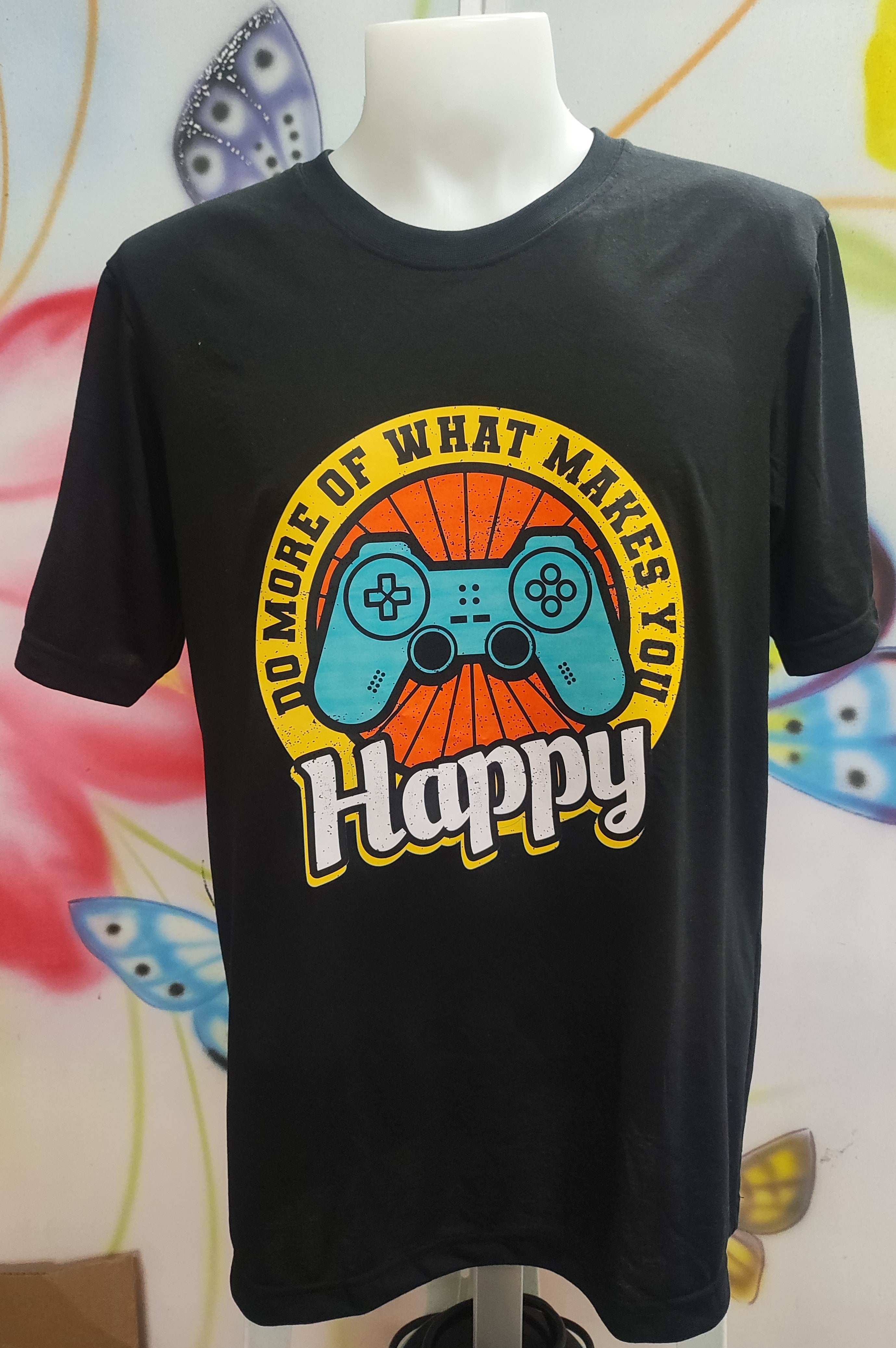 Do More of What Makes You Happy Graphic Cotton Tee (XL)