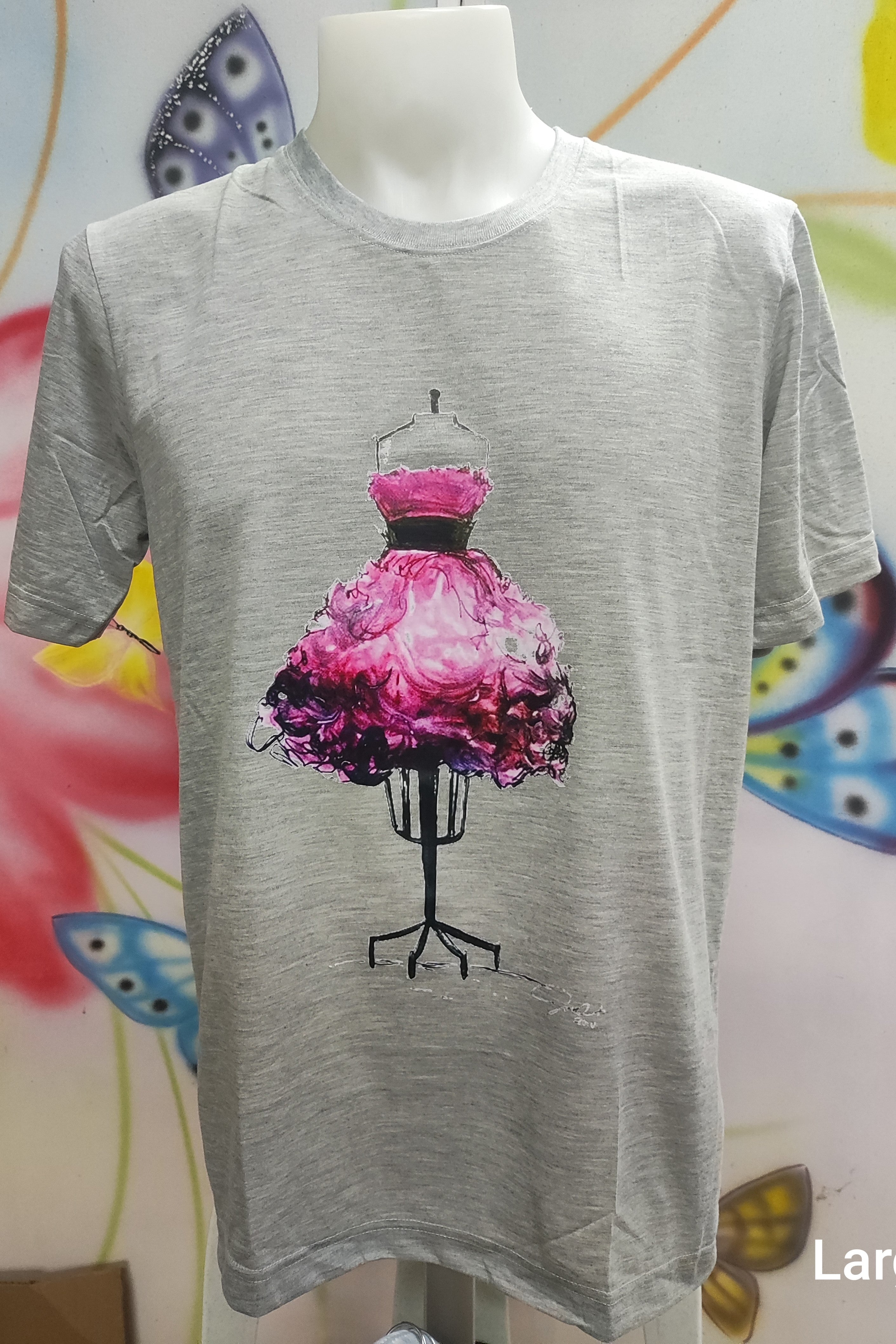 Dress Graphic Cotton Tee (Large)