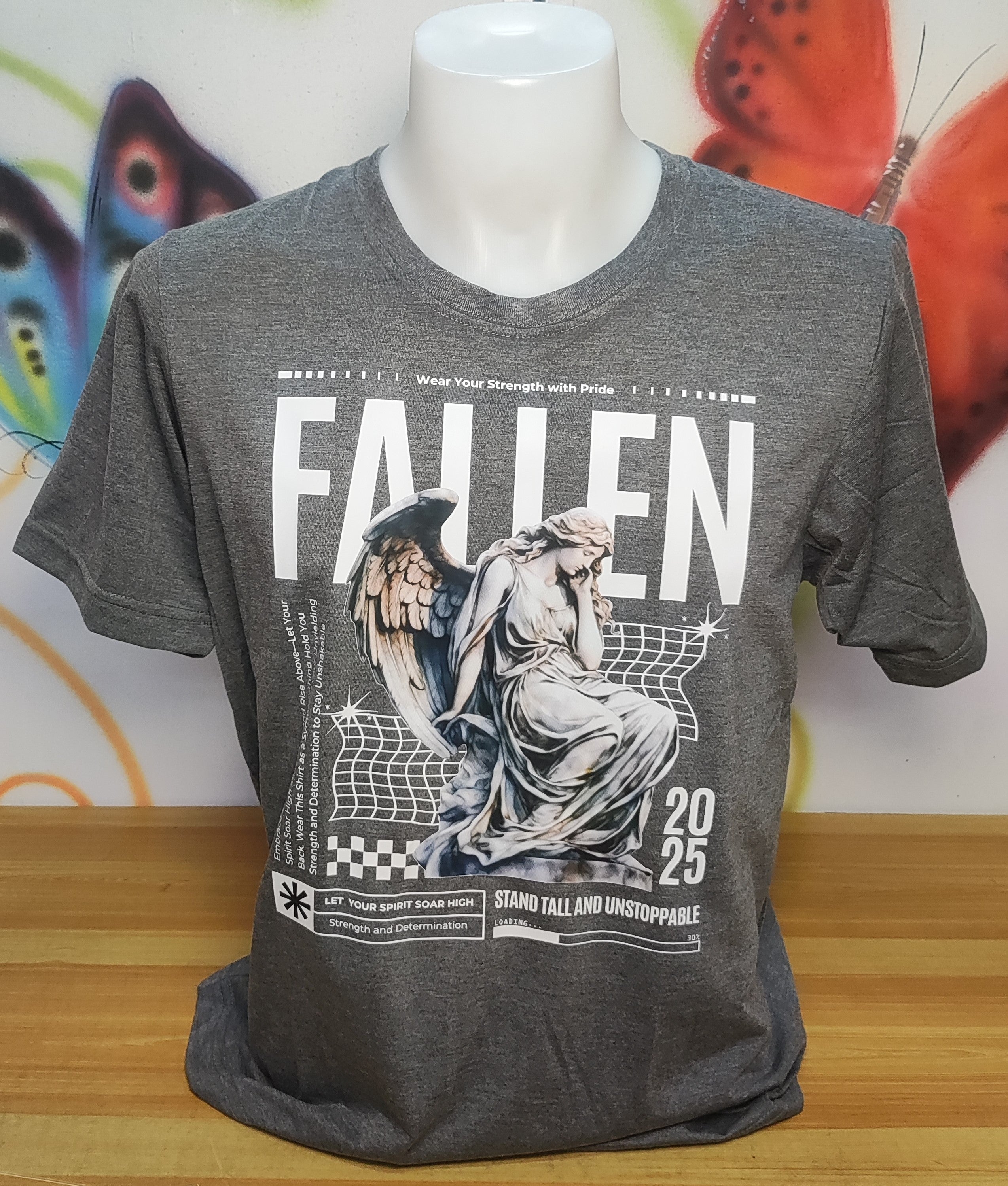 Fallen Graphic Cotton Tee (Large)