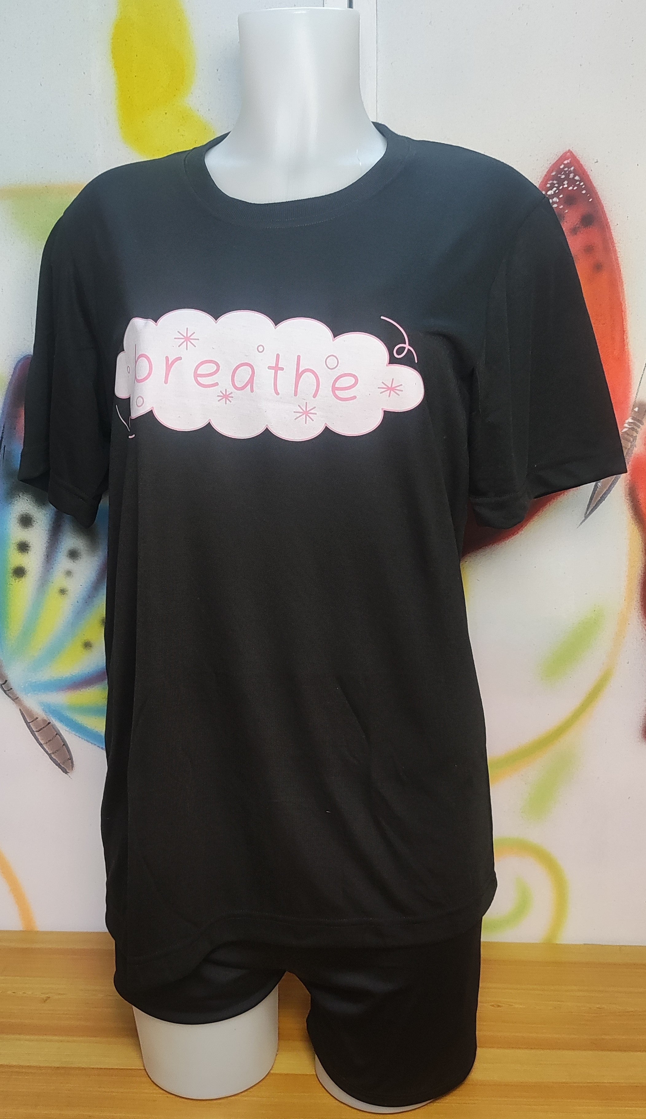 Breathe Graphic Cotton Tee (Medium)