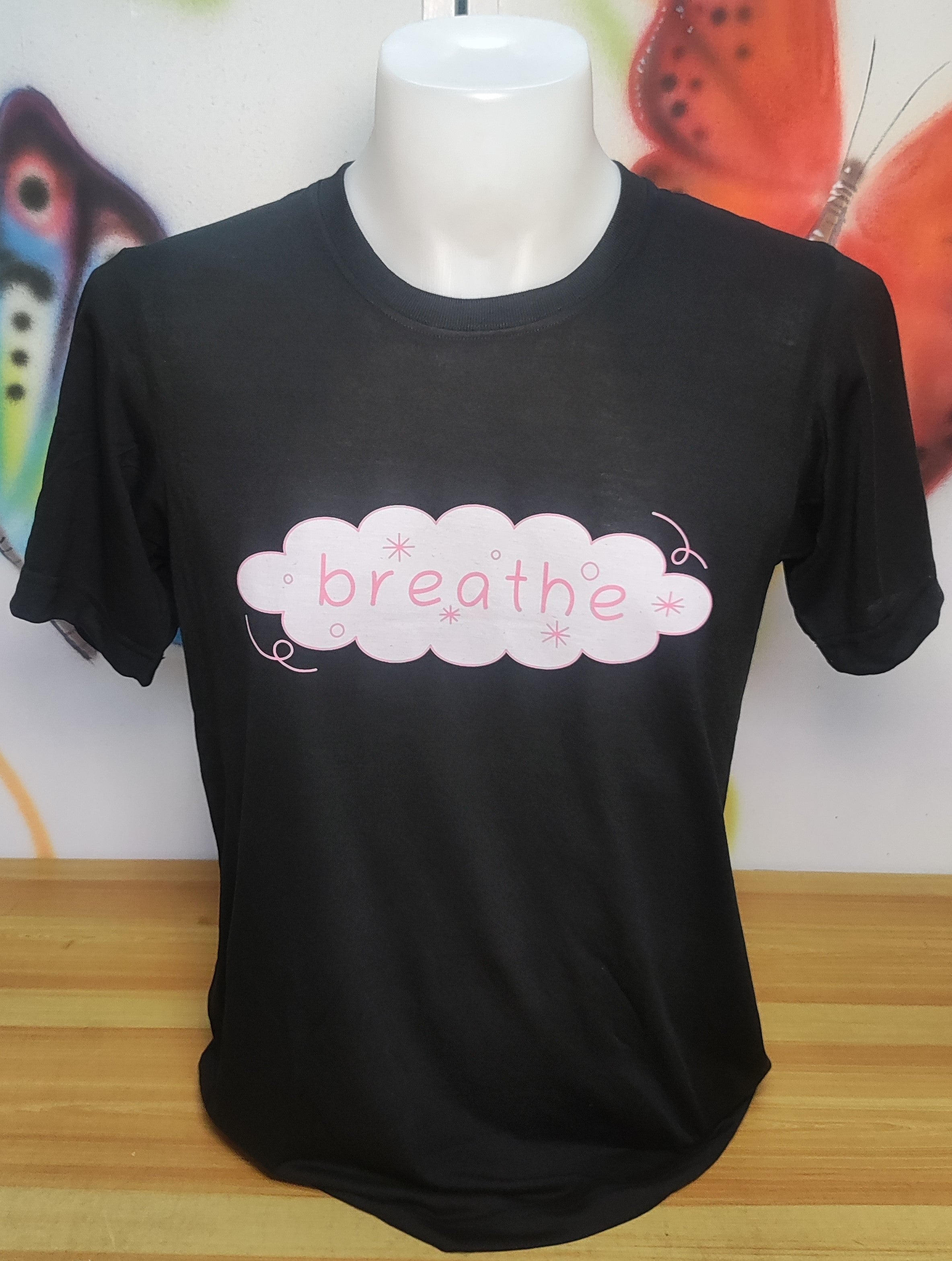 Breathe Graphic Cotton Tee (Medium)