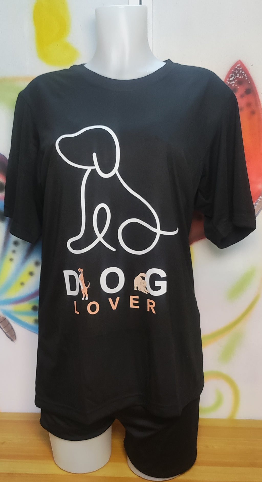 Dog Lover Graphic Cotton Tee (Large)