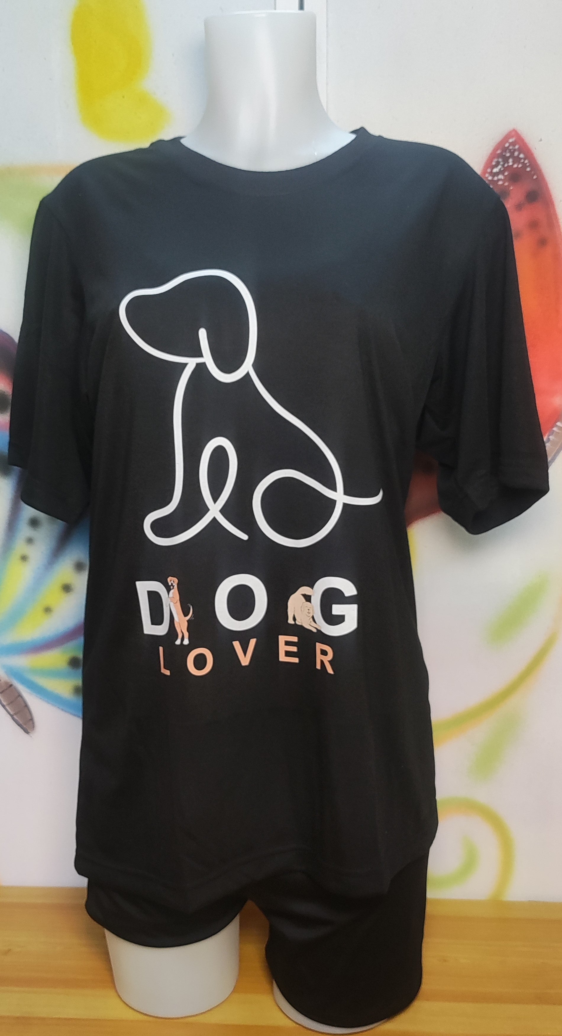 Dog Lover Graphic Cotton Tee (Large)