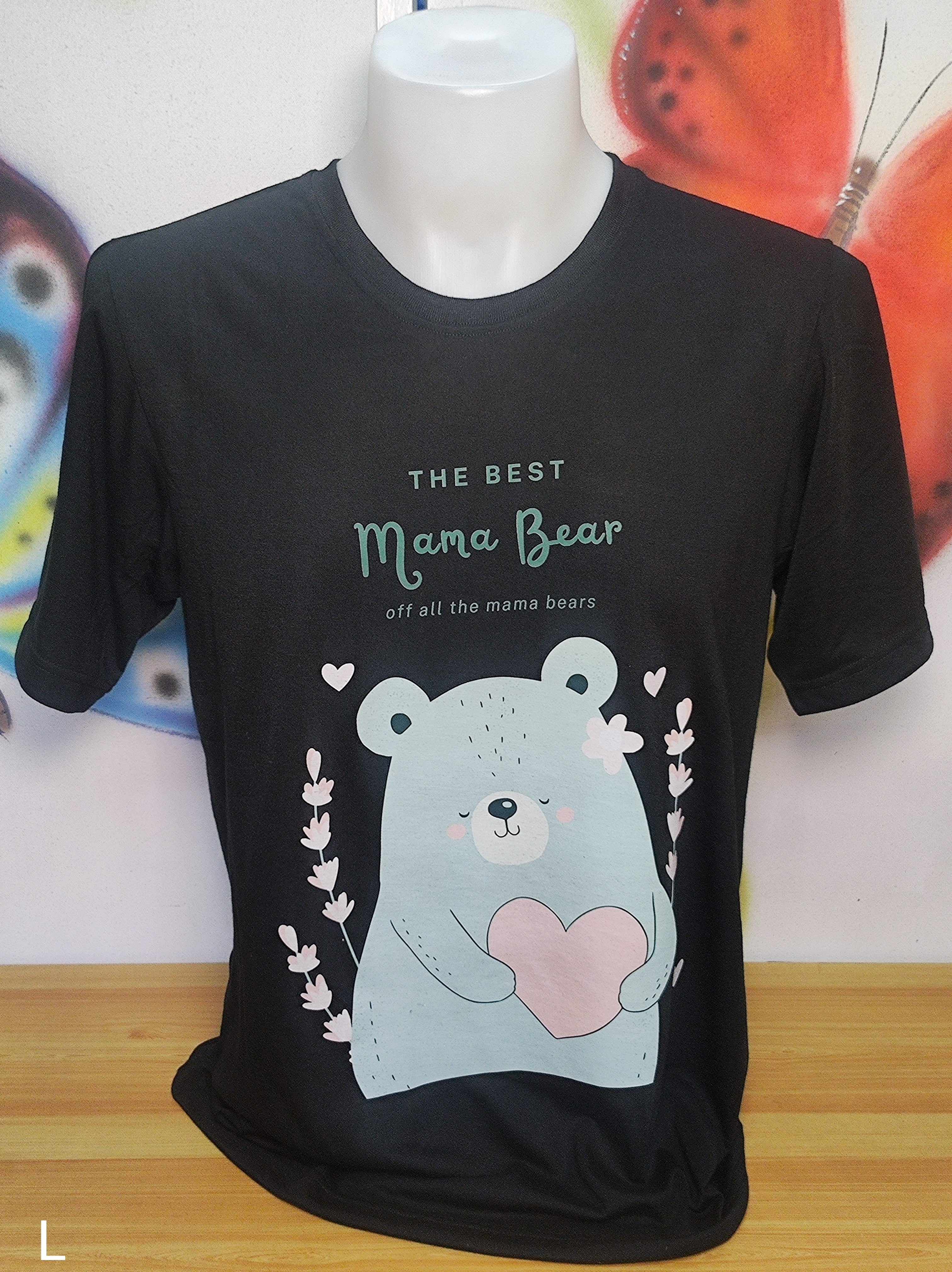 The Best Mama Bear Graphic Cotton Tee (Large)