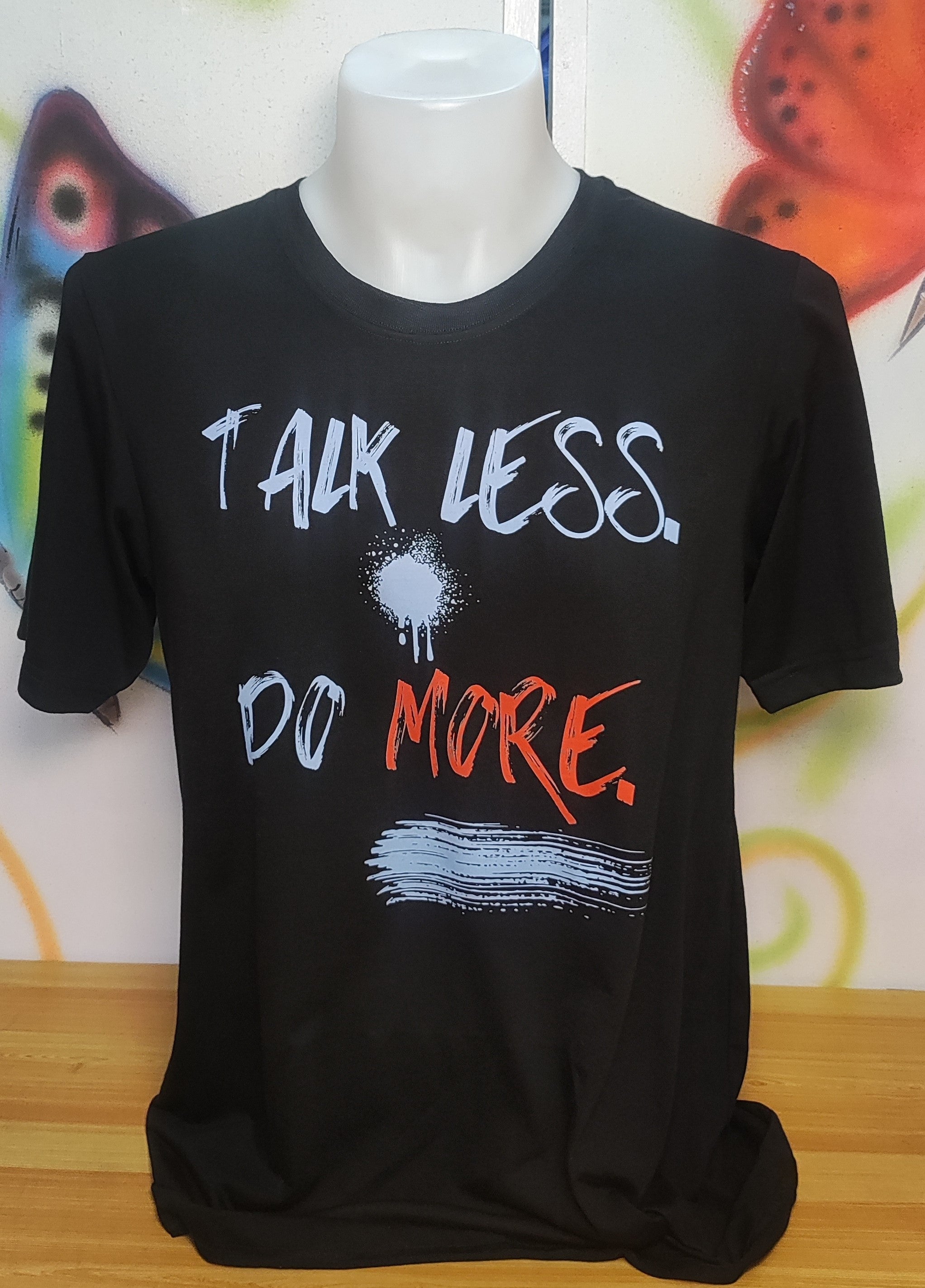 Talk Less Do More Graphic Cotton Tee (Large)