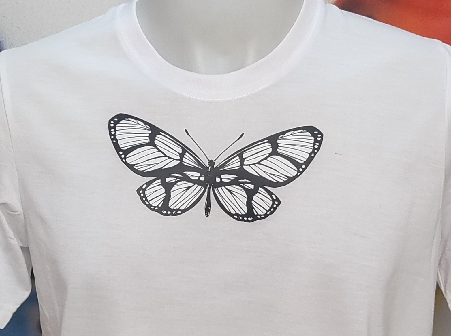 Butterfly Graphic Cotton Tee (Medium)