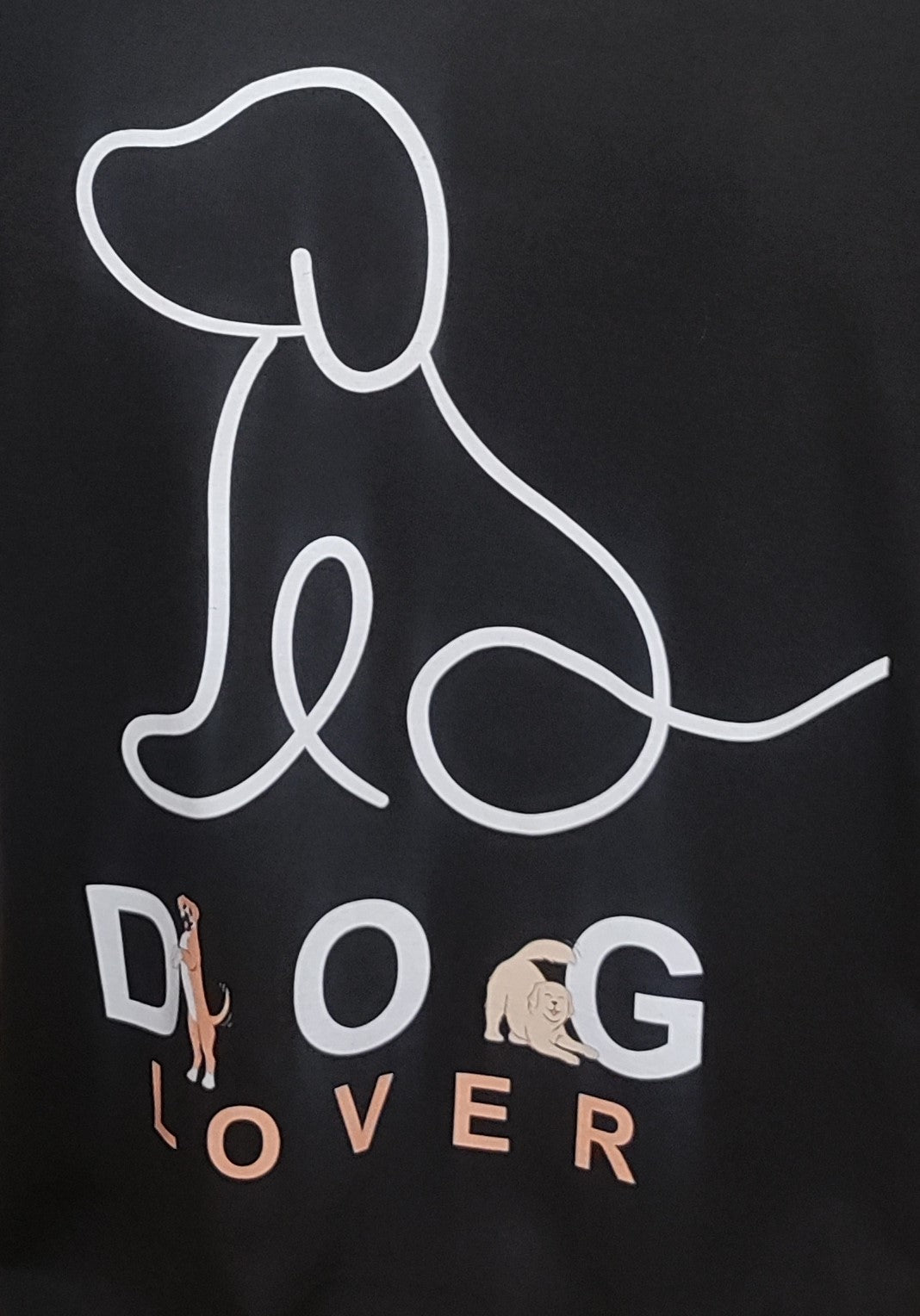 Dog Lover Graphic Cotton Tee (Large)