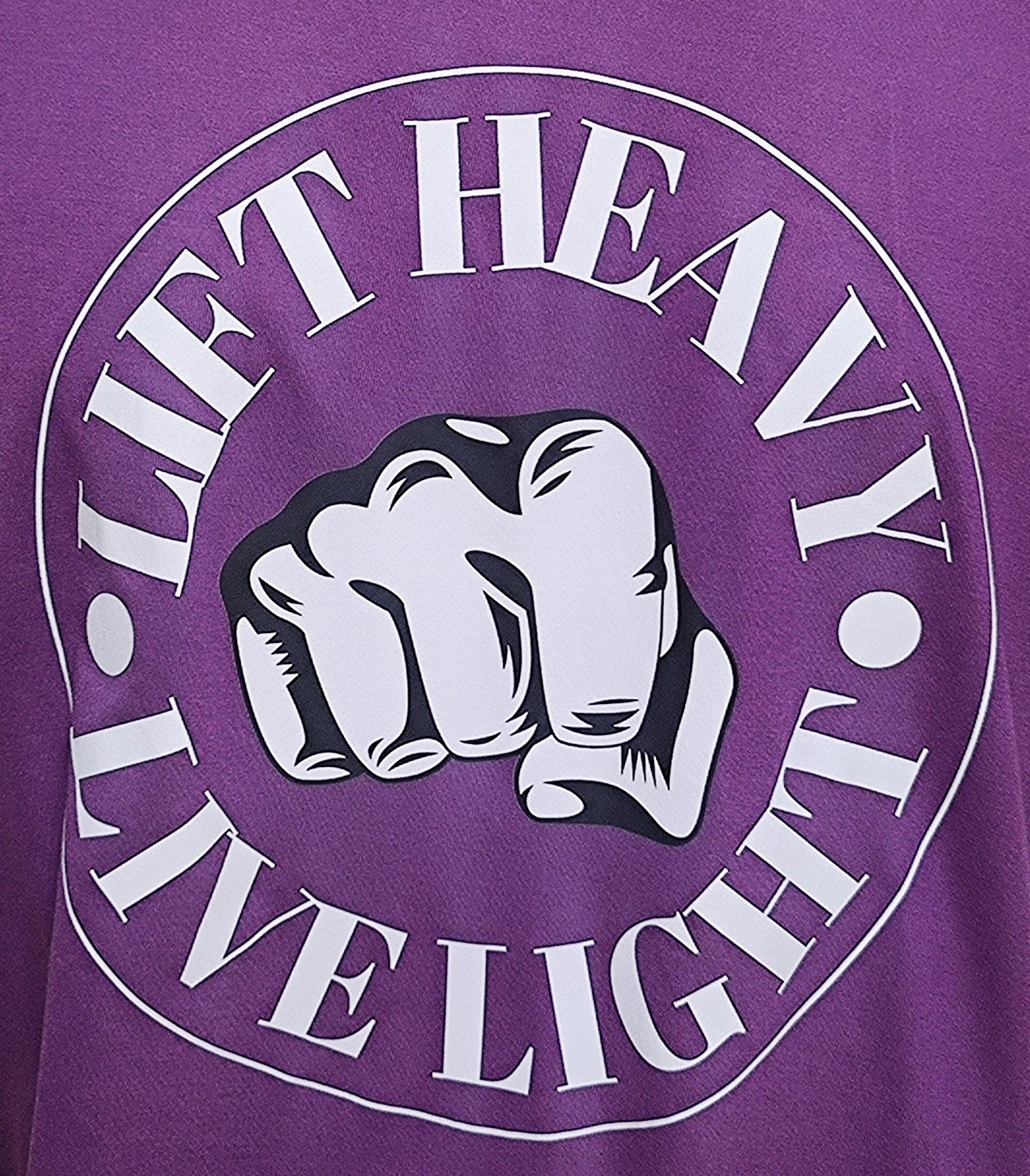 Lift Heavy Live Light Graphic Cotton Tee (Large)