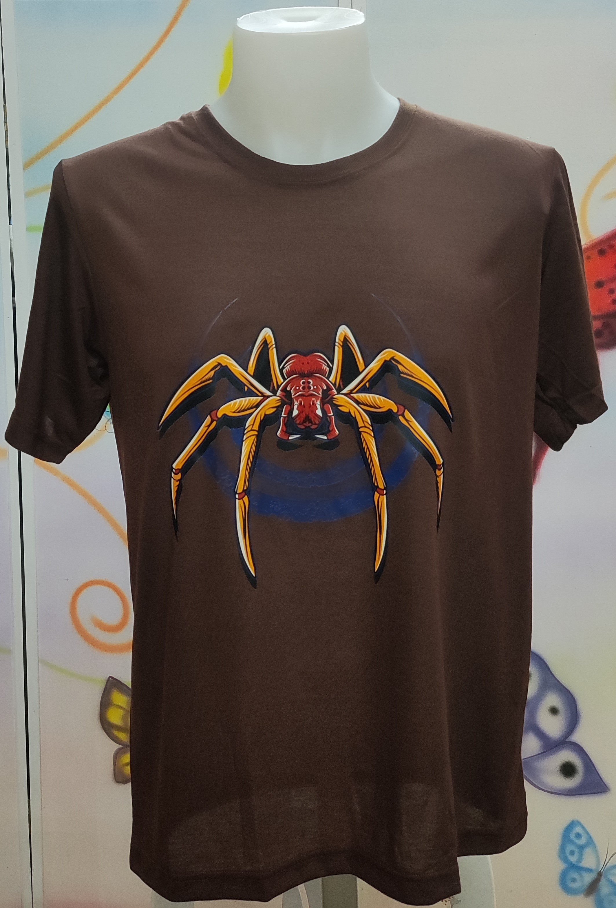 Halloween Spider Graphic Cotton Tee (Large)