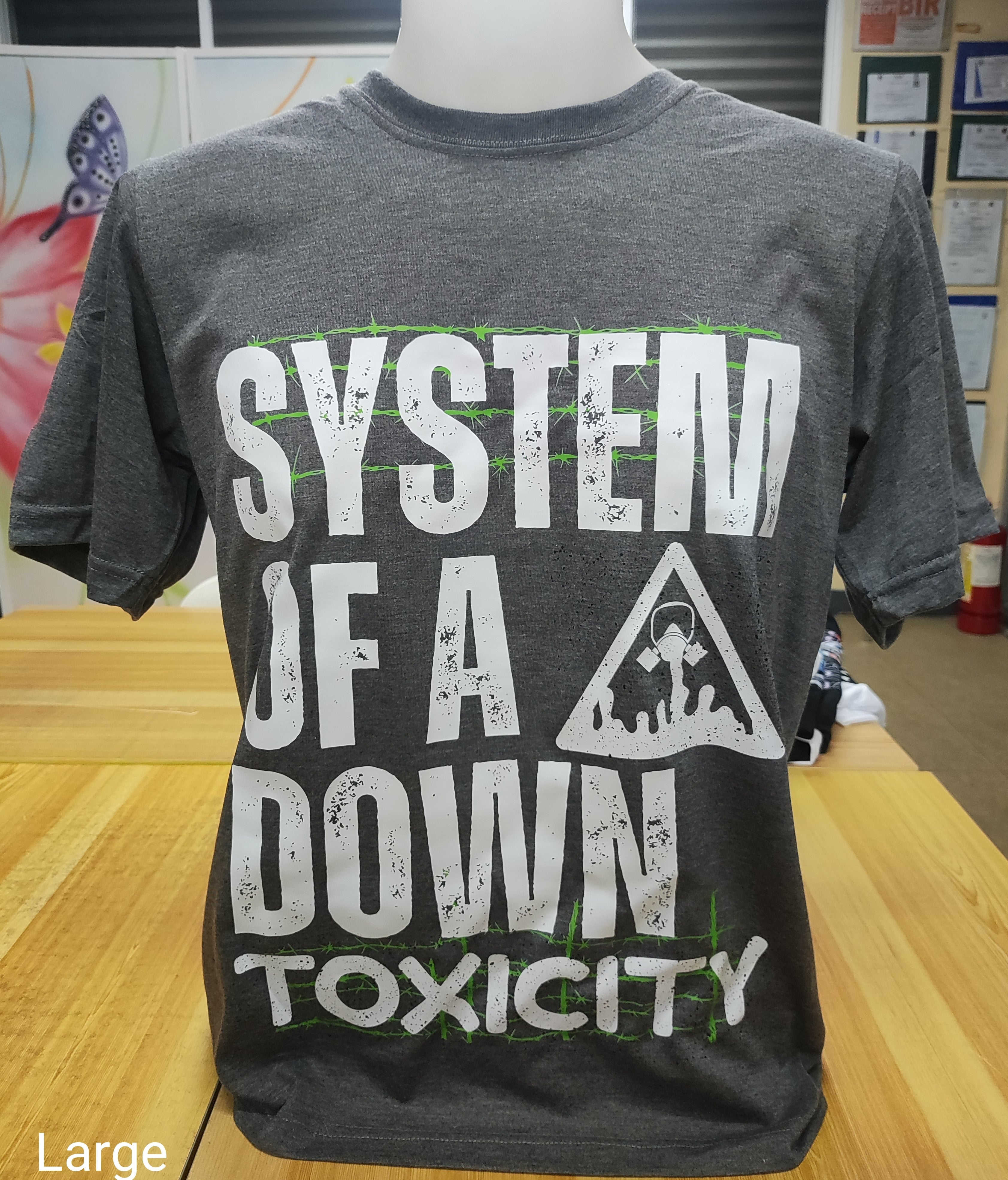 System of a Down Toxicity Graphic Cotton T-shirt (Large)