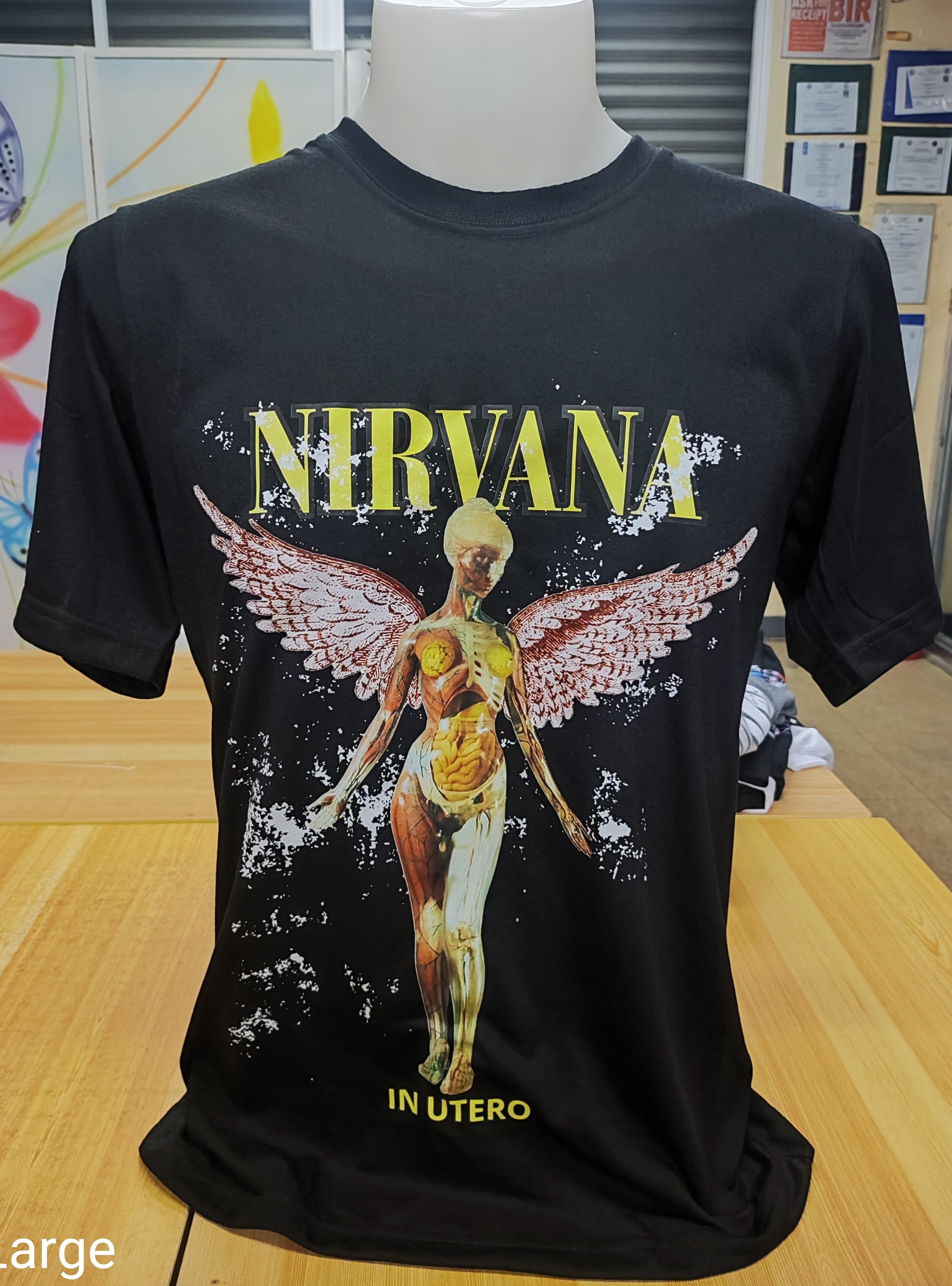 Nirvana Graphic Cotton T-shirt (Large)