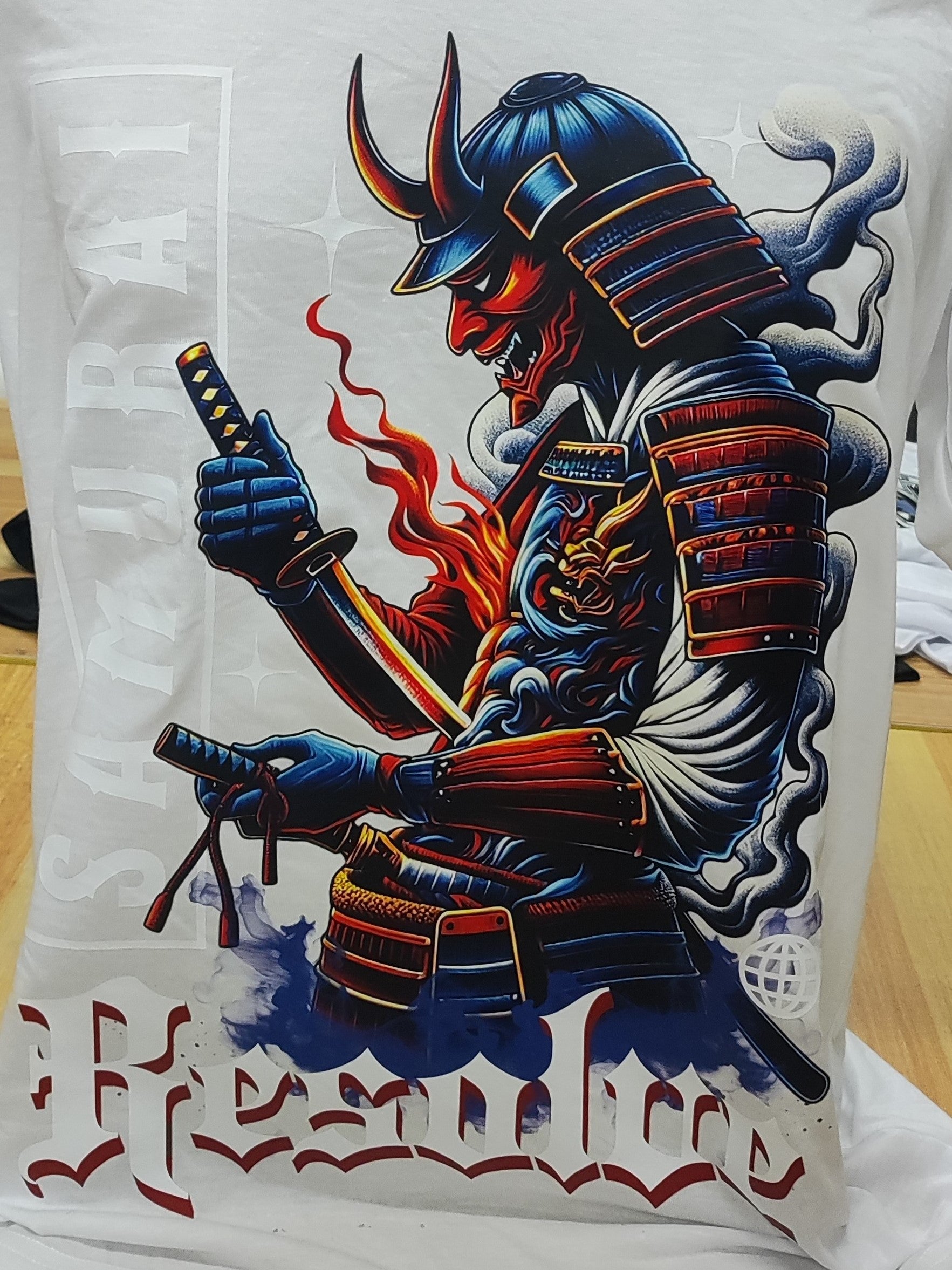 Samurai Resolve Graphic Cotton Tee (XL)