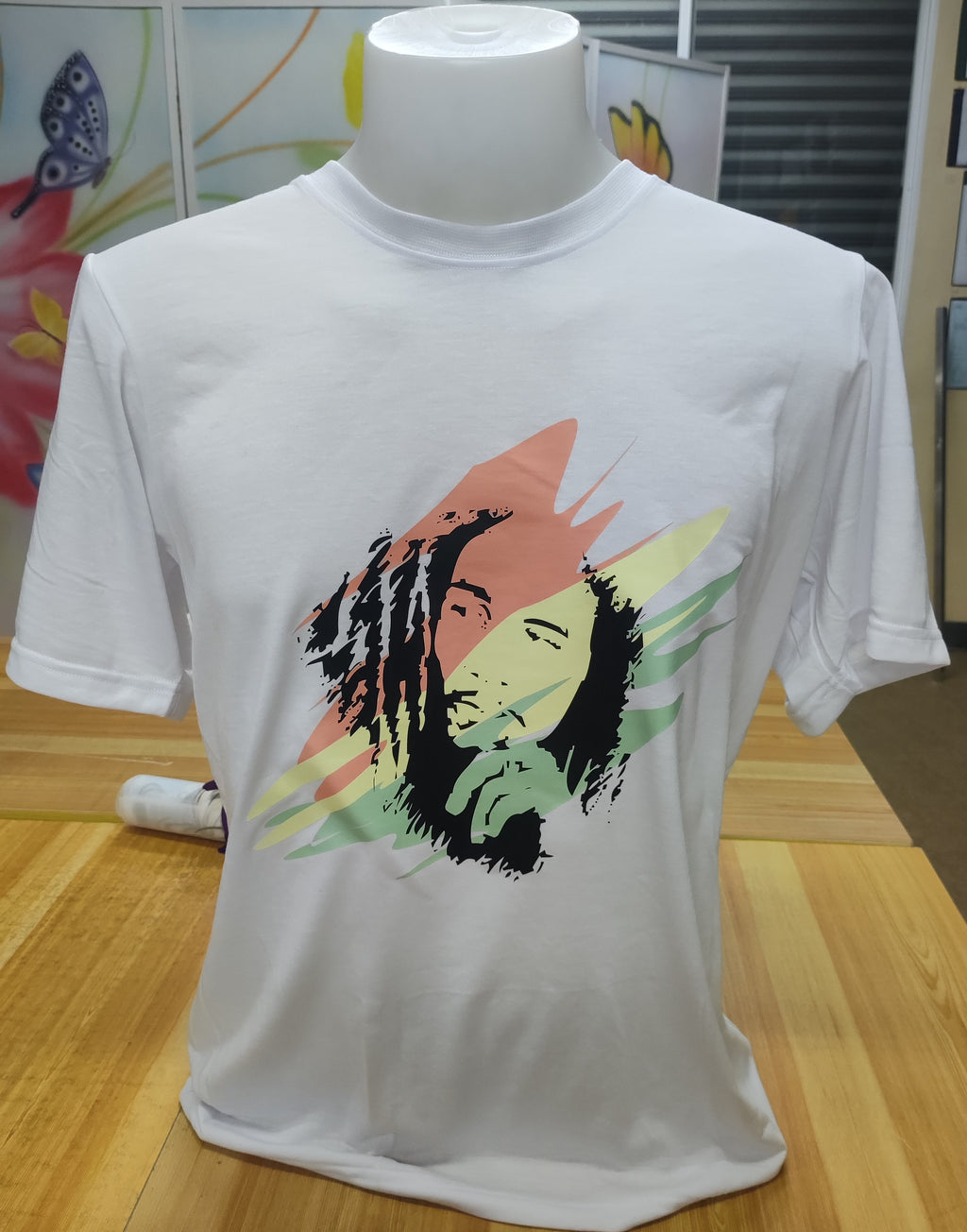 Bob Marley Graphic Cotton Tee (Large)