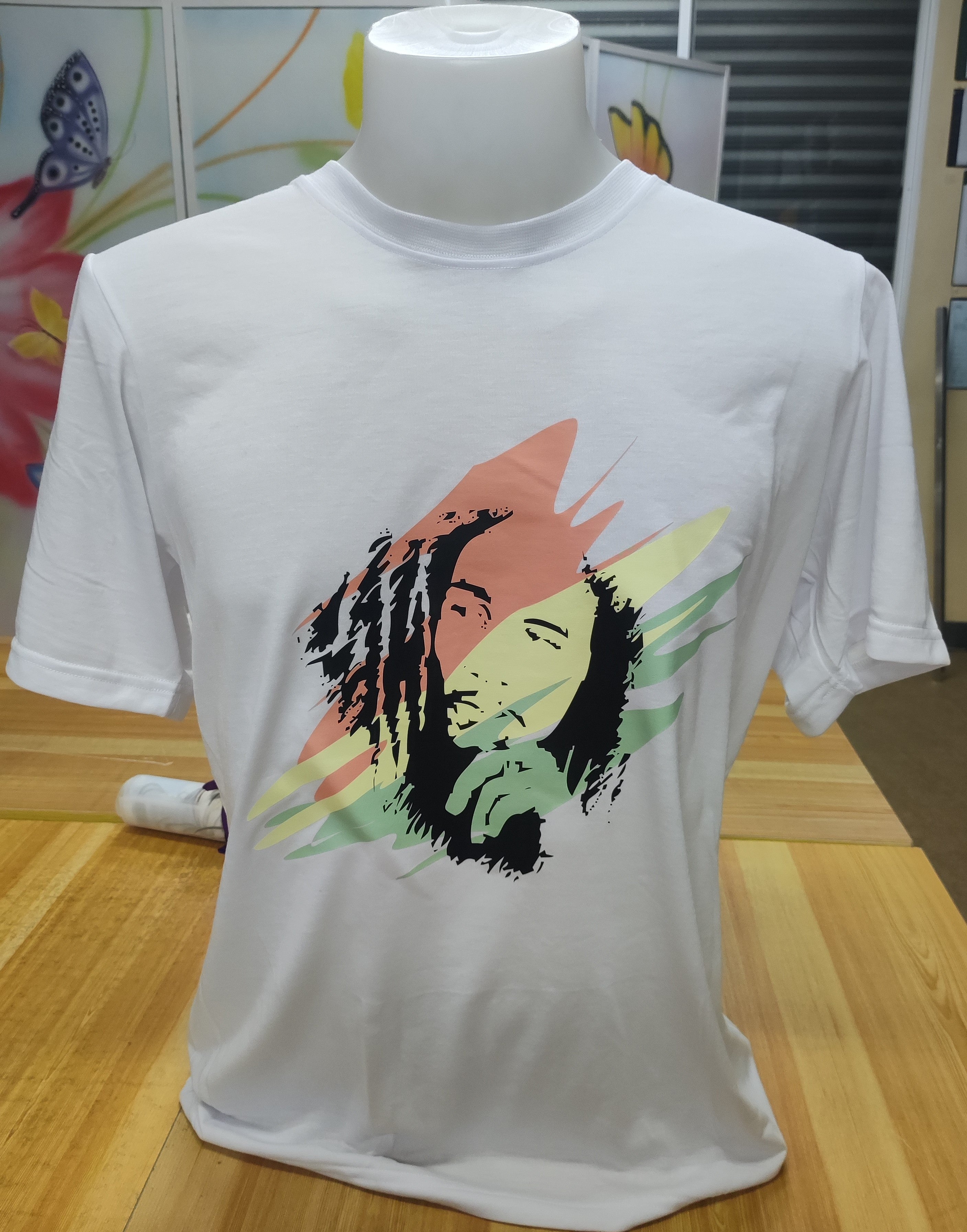 Bob Marley Graphic Cotton Tee (Large)