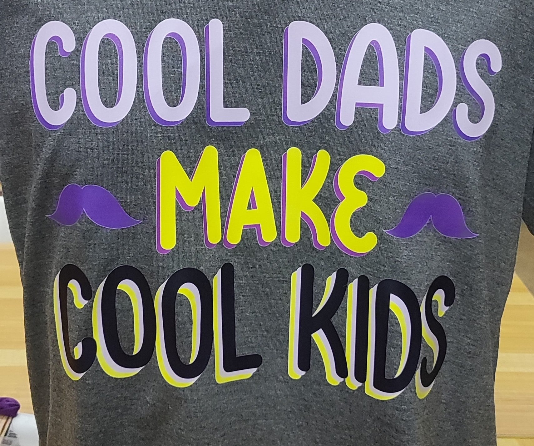 Cool Dads Make Cool Kids Graphic Cotton Tee (Large)