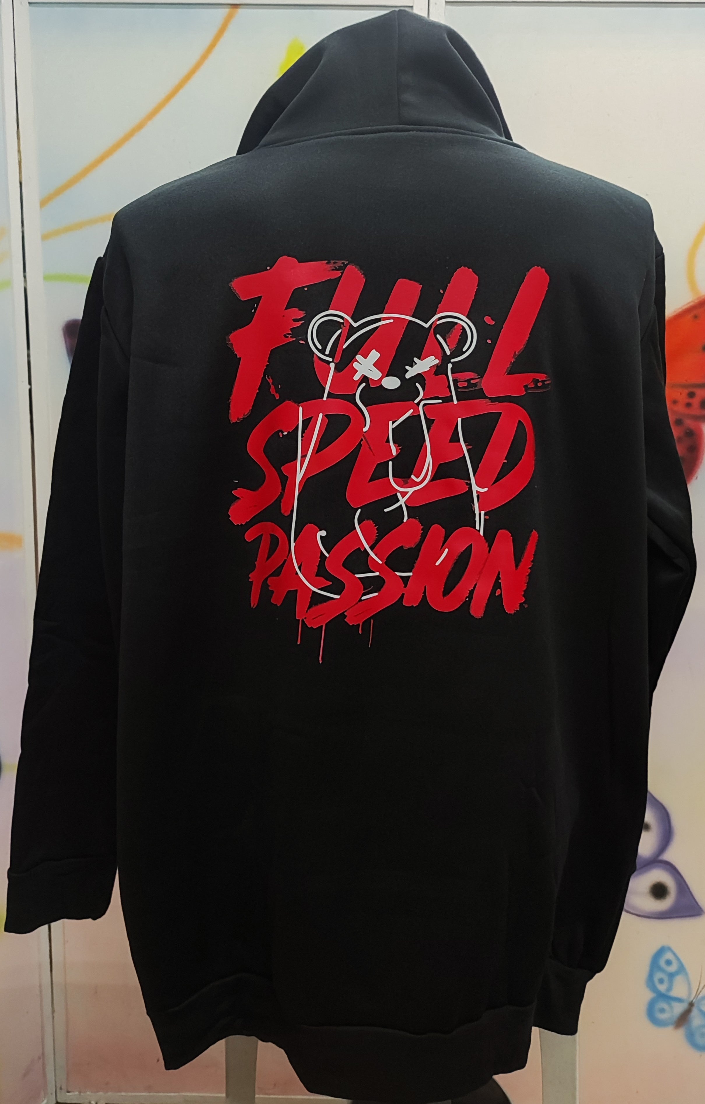 Full Speed Passion Graphic Hoodie Jacket (Free Size)