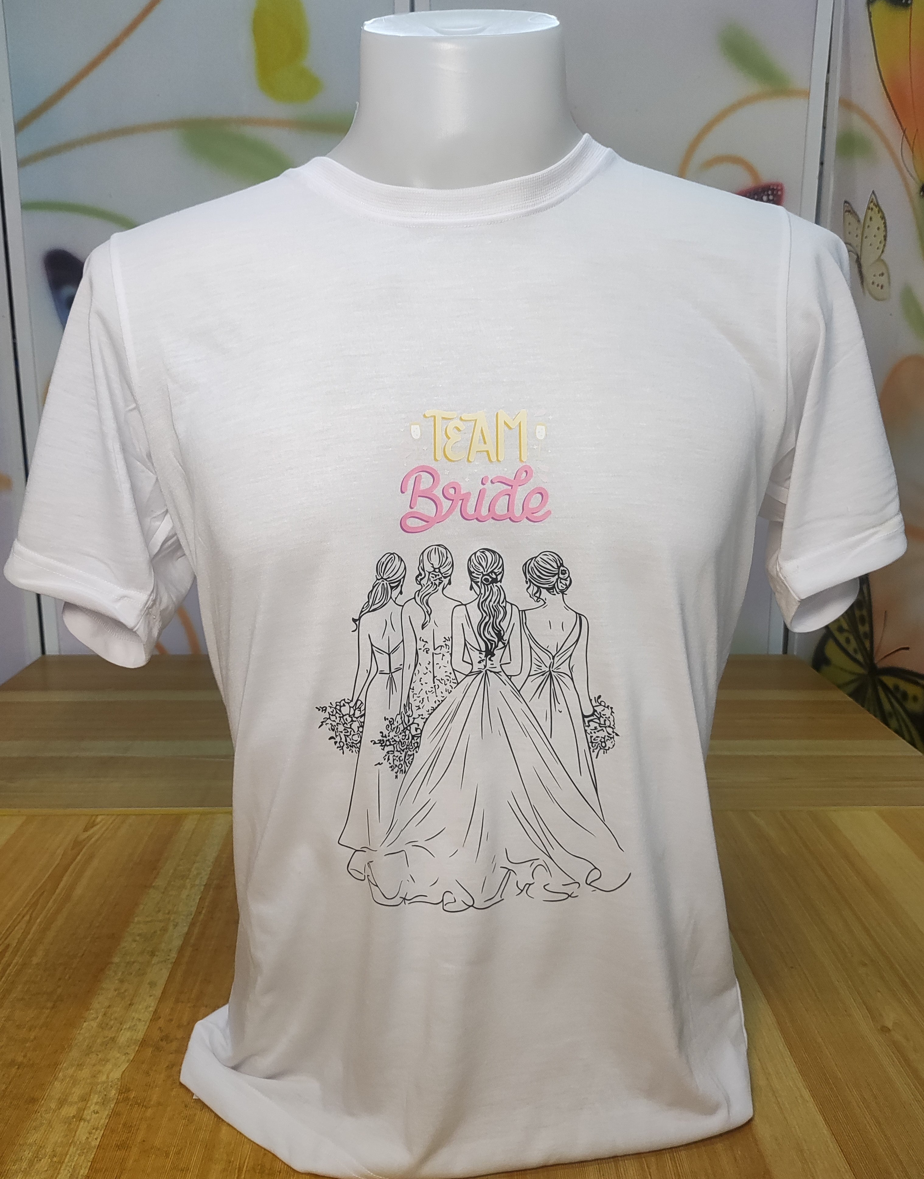 Team Bride Wedding Graphic Cotton Tee (Medium)