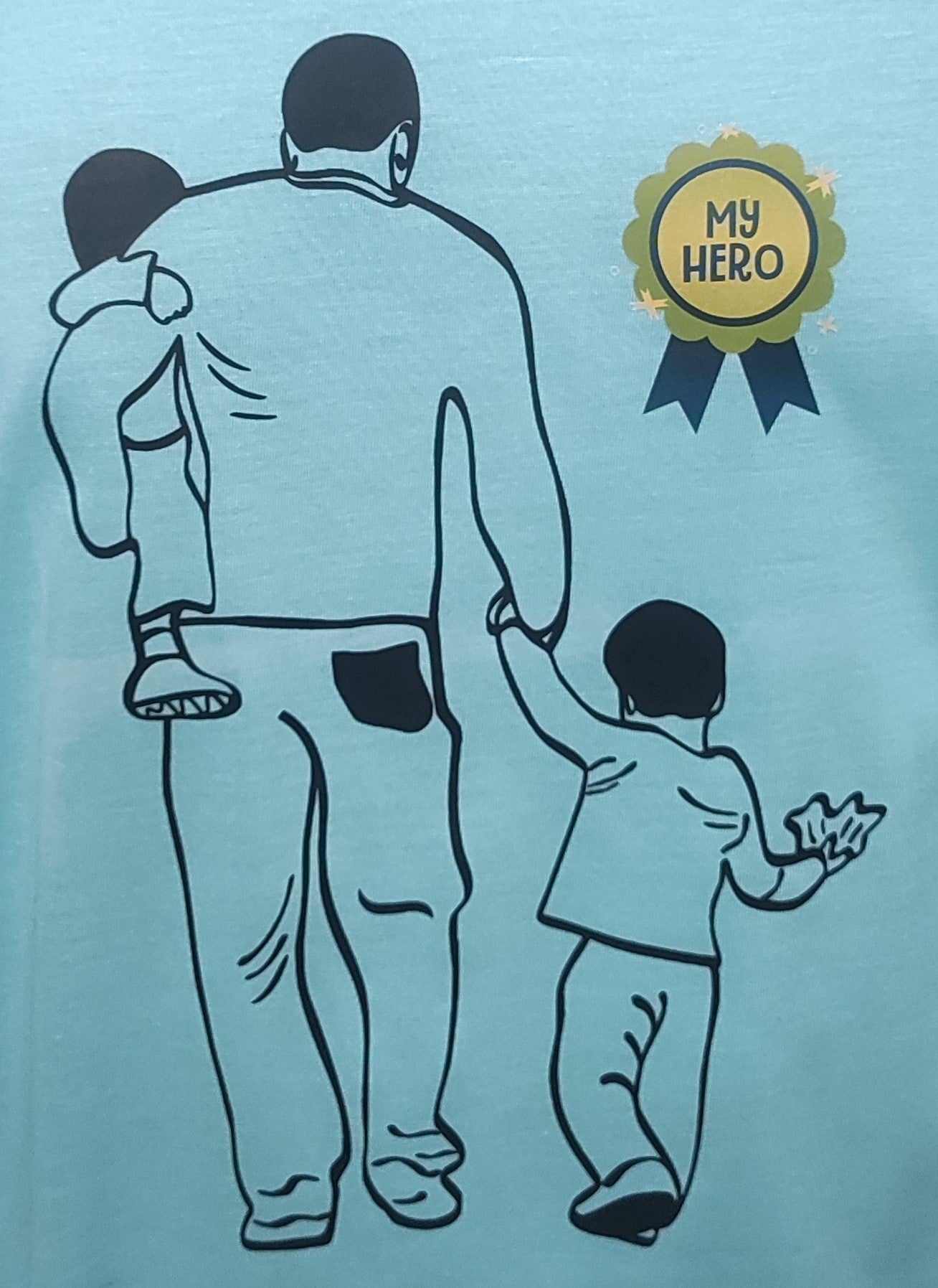 My Dad My Hero Graphic Cotton Tee (Medium)