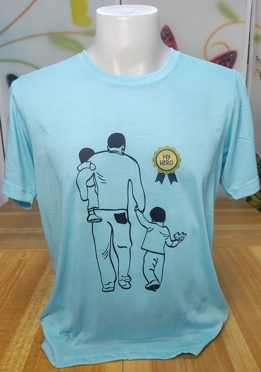 My Dad My Hero Graphic Cotton Tee (Medium)