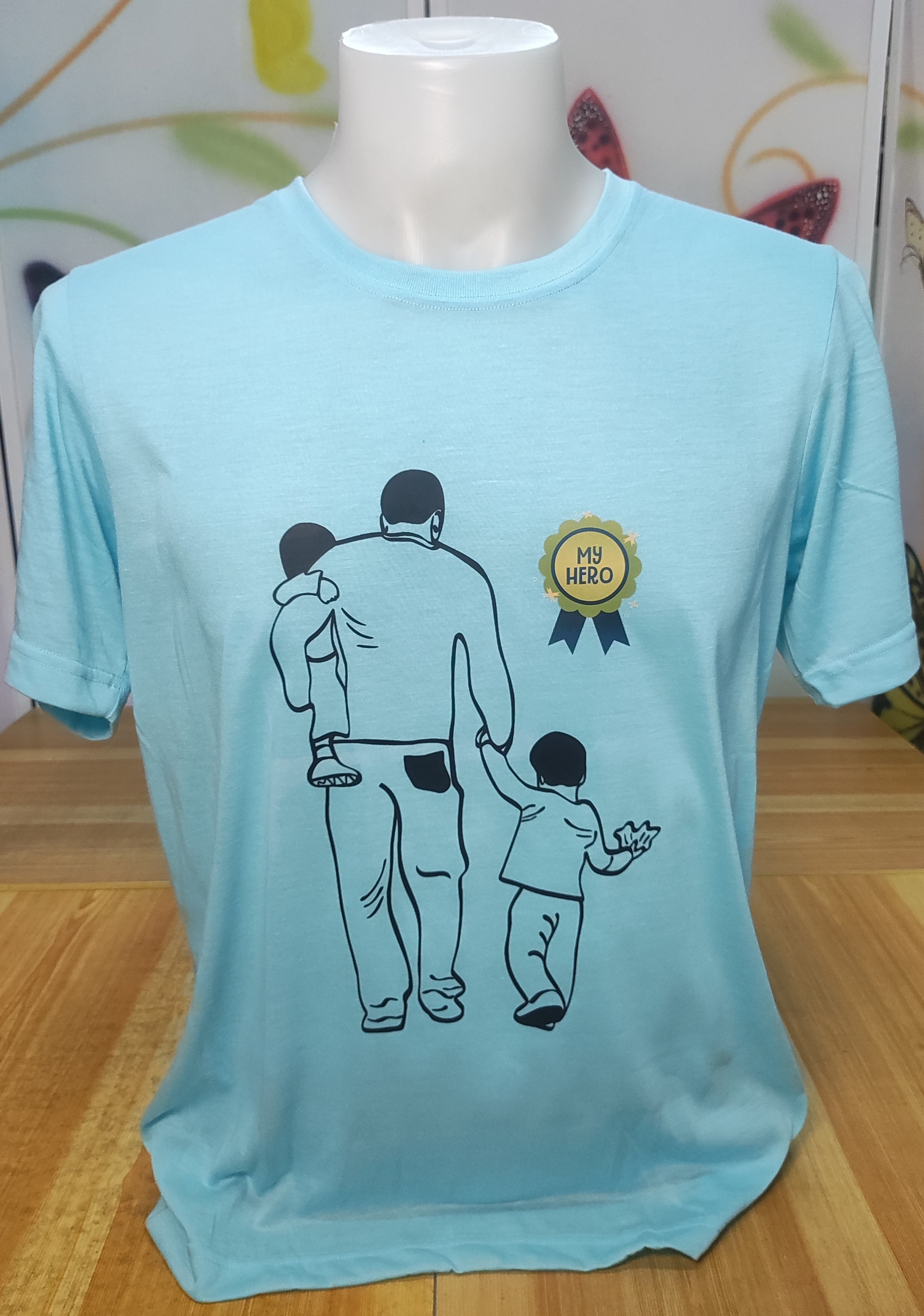 My Dad My Hero Graphic Cotton Tee (Medium)