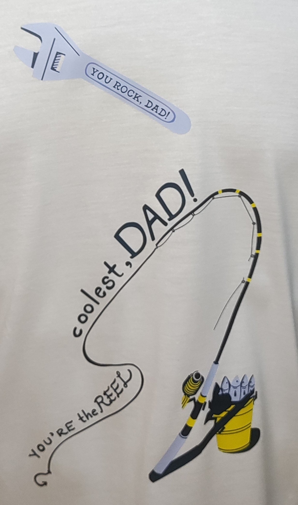 Dad Fishing Graphic Cotton Tee (Medium)