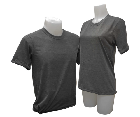 Plain T-shirt Cotton Jersey Gray