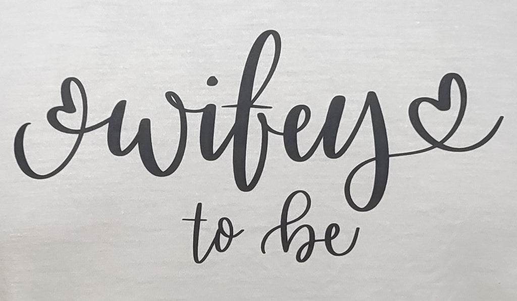 Wifey to be Graphic Cotton Tee (Small)
