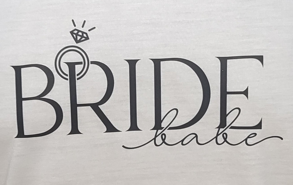 Bride Babe Graphic Cotton T-shirt (Small)
