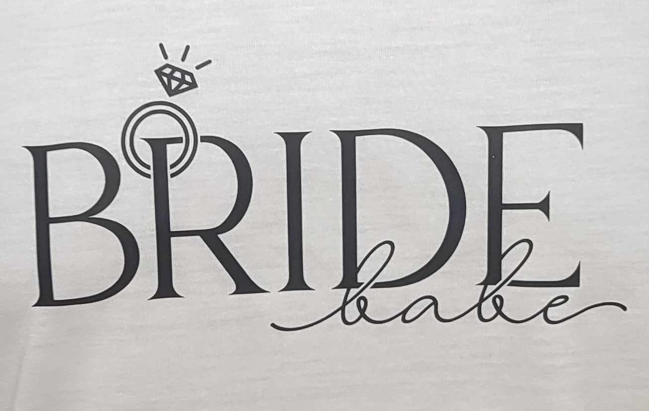 Bride Babe Graphic Cotton T-shirt (Small)