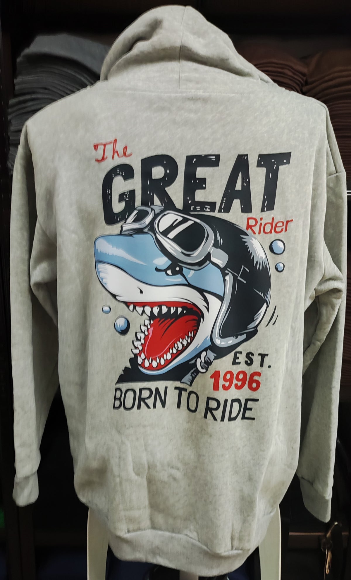 The Great Rider Graphic Hoodie Jacket (Free Size)