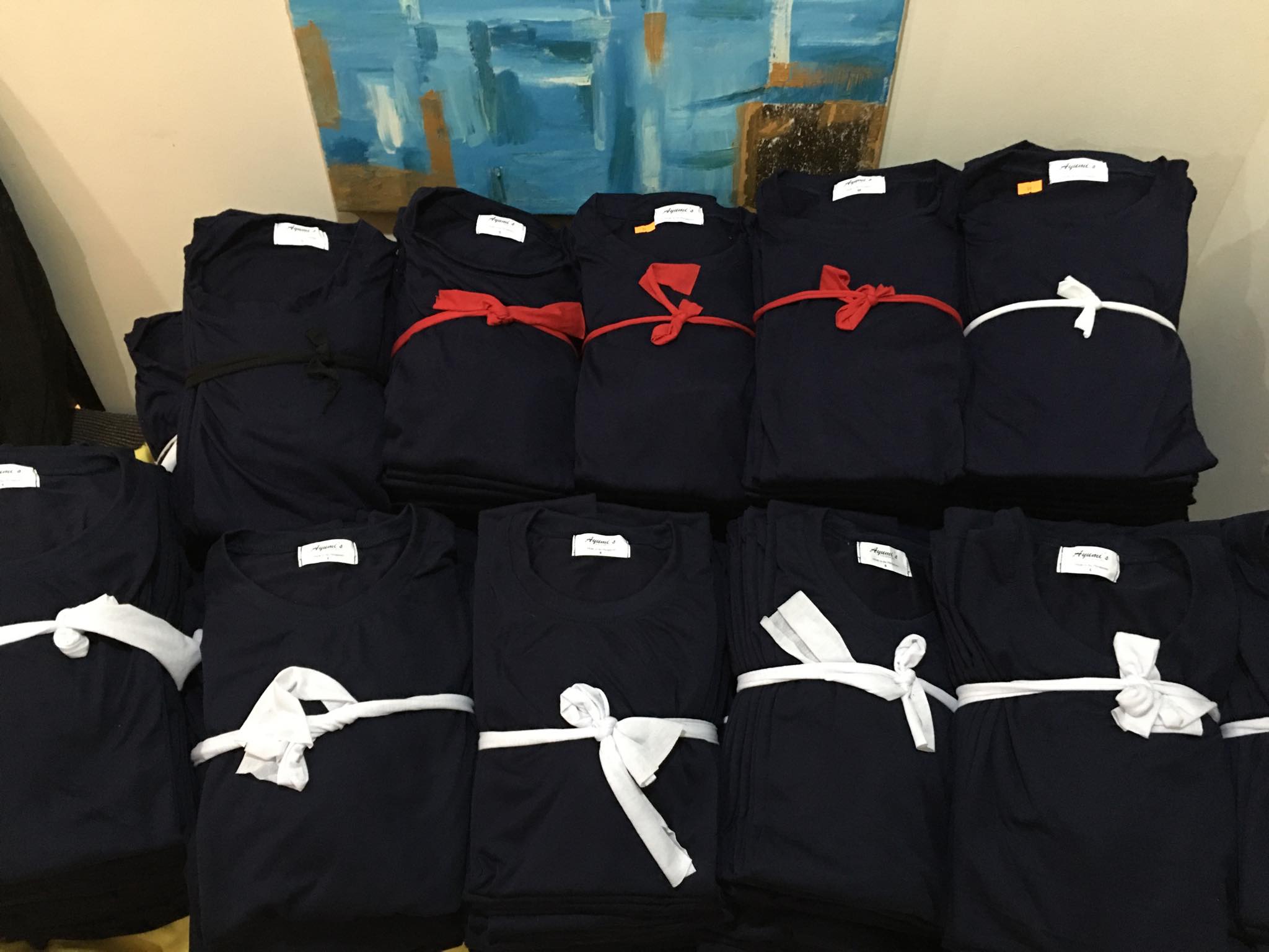 Plain T-Shirt Cotton Jersey Navy Blue