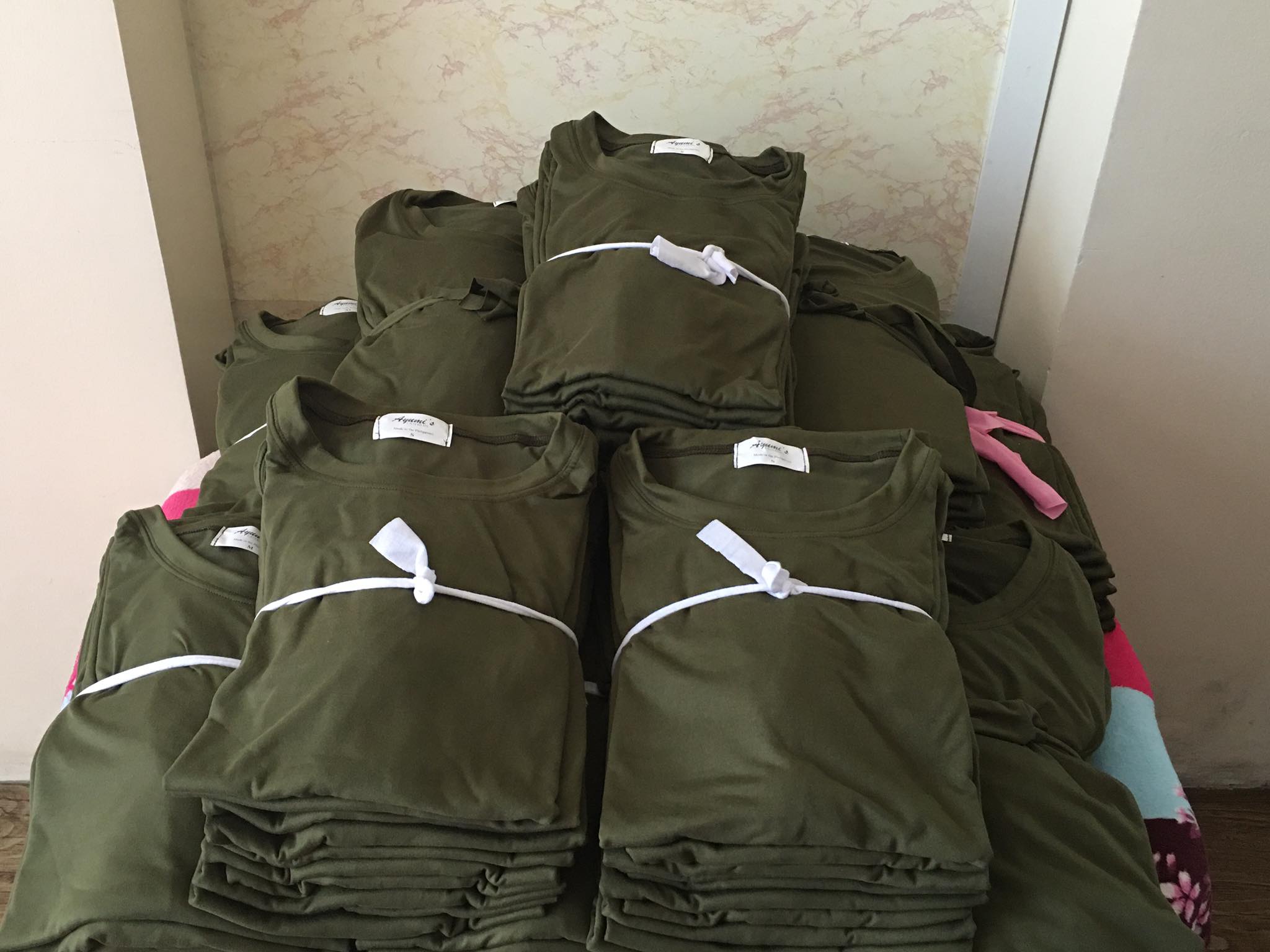 Plain T-Shirt Cotton Jersey Moss Green