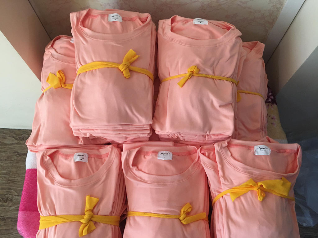 Plain T-Shirt Cotton Spandex Coral