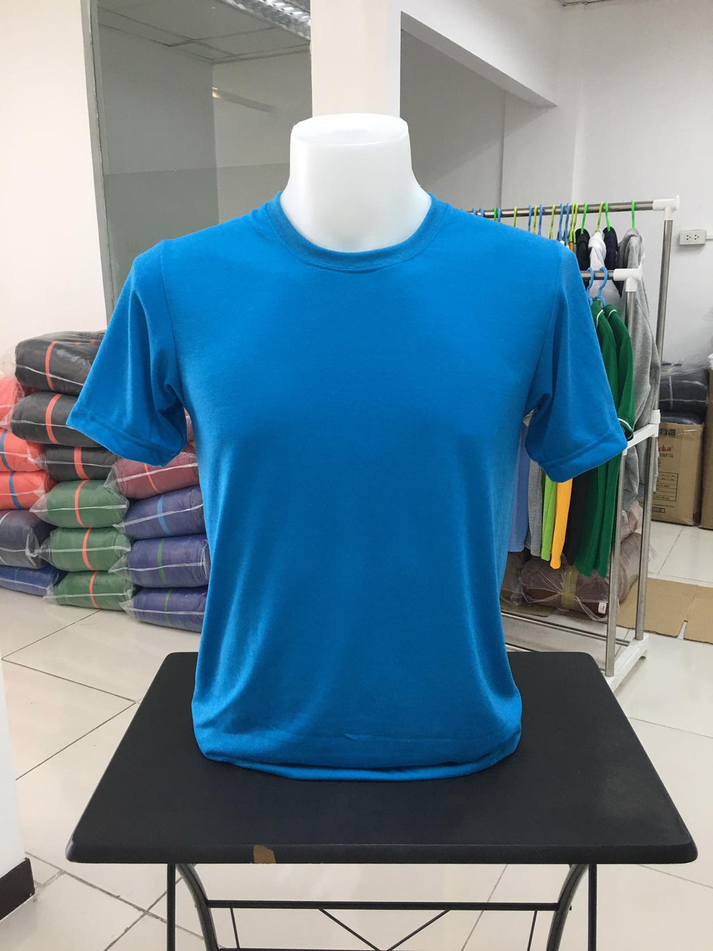 Plain T-Shirt Cotton Jersey Turquoise