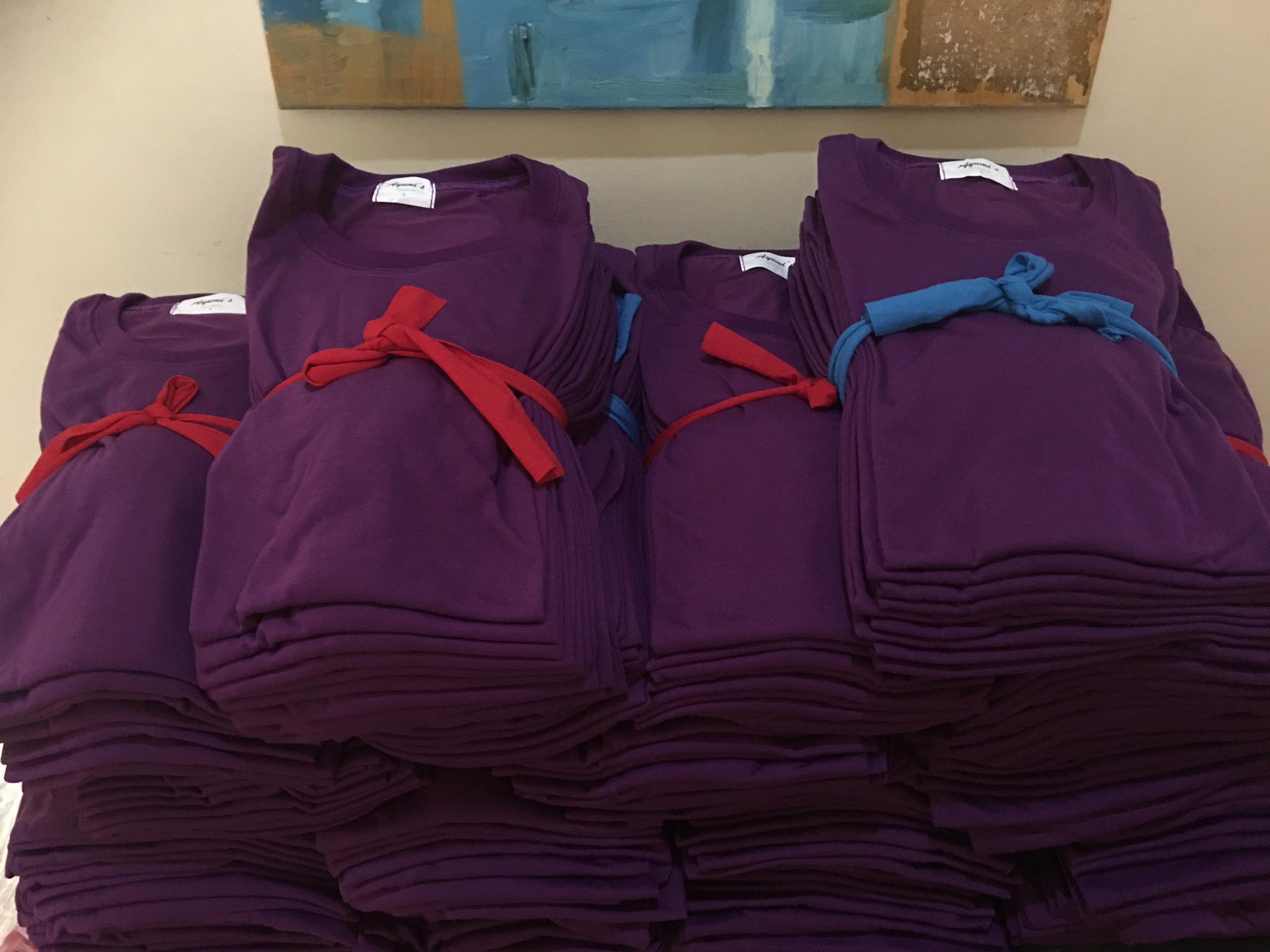 Plain T-Shirt Cotton Jersey Purple