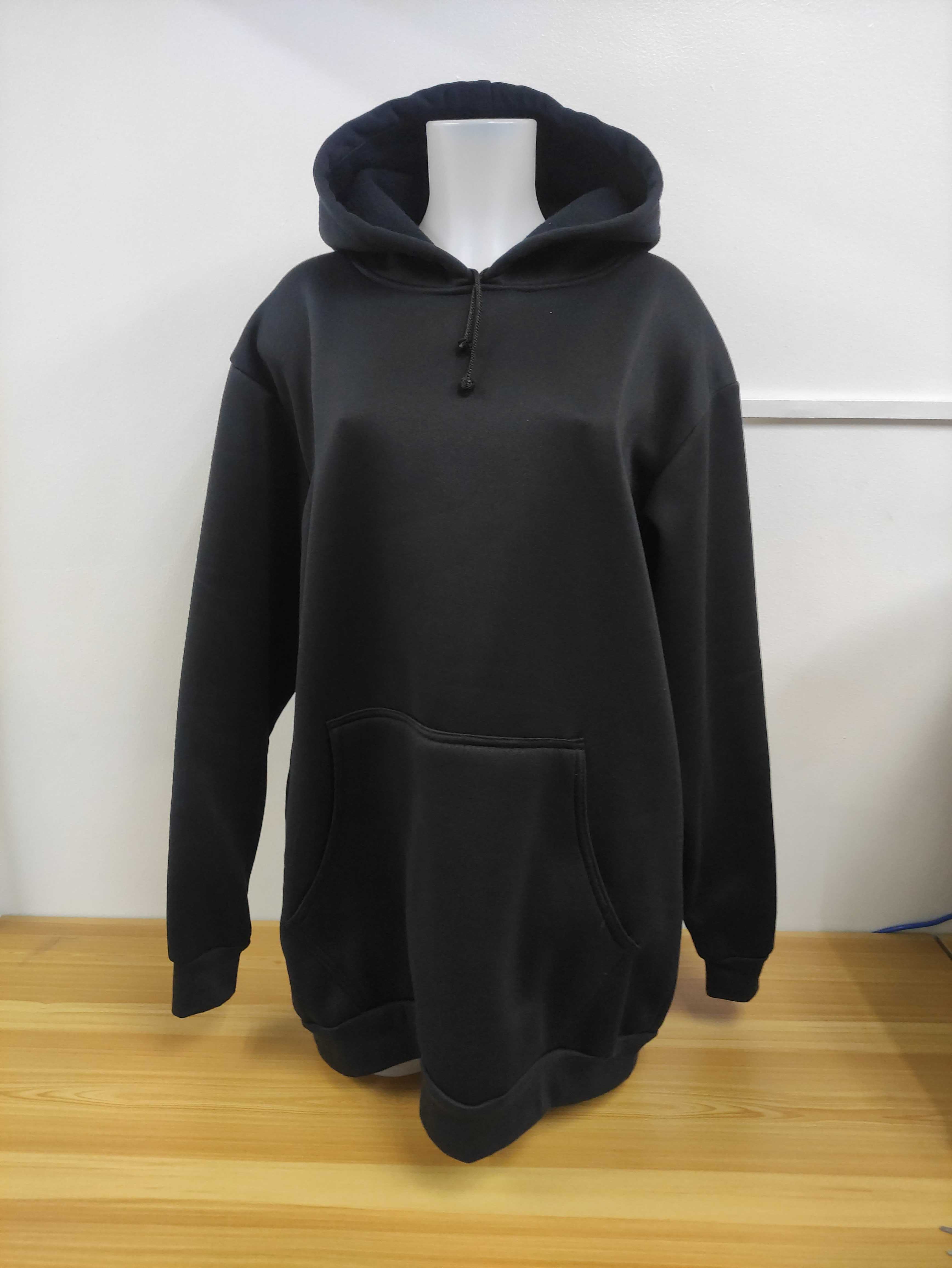 Cotton Brush Hoodie Jacket Black
